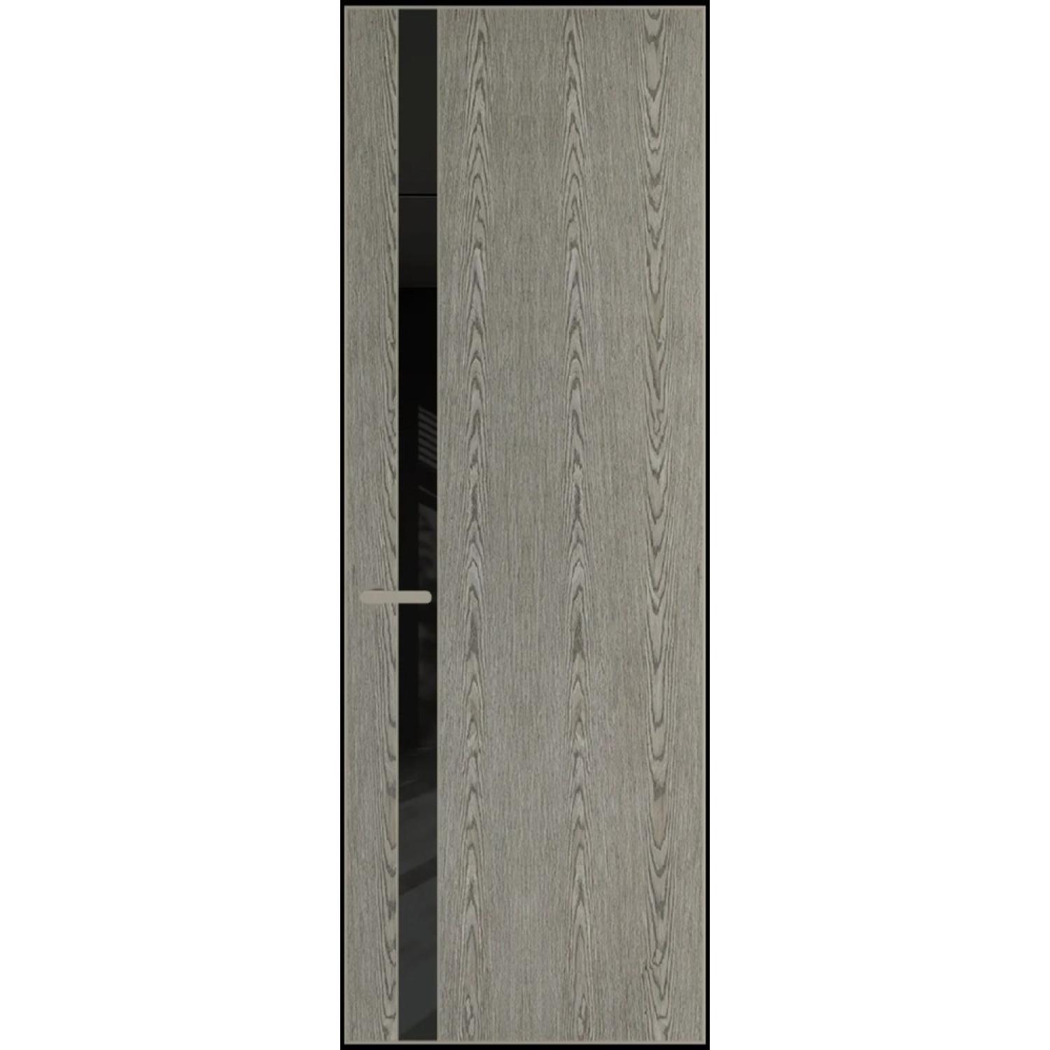 18VA натуральный шпон (Натуральный шпон BIANCHE NOTTI 08С, Профиль Никель матовый, Заказная)