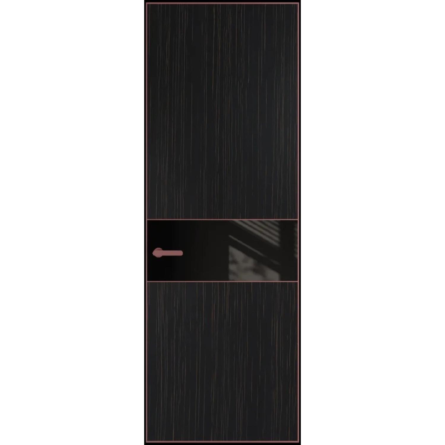 17VA натуральный шпон (Натуральный шпон ESPRESSO 1042S (в), Профиль Красный антрацит, Заказная)