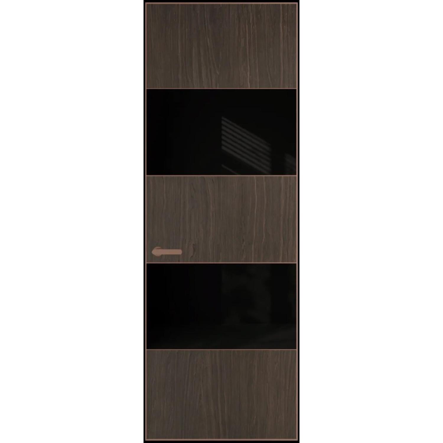 22VA натуральный шпон (Натуральный шпон ESPRESSO 1386M, Профиль Медь, Заказная)