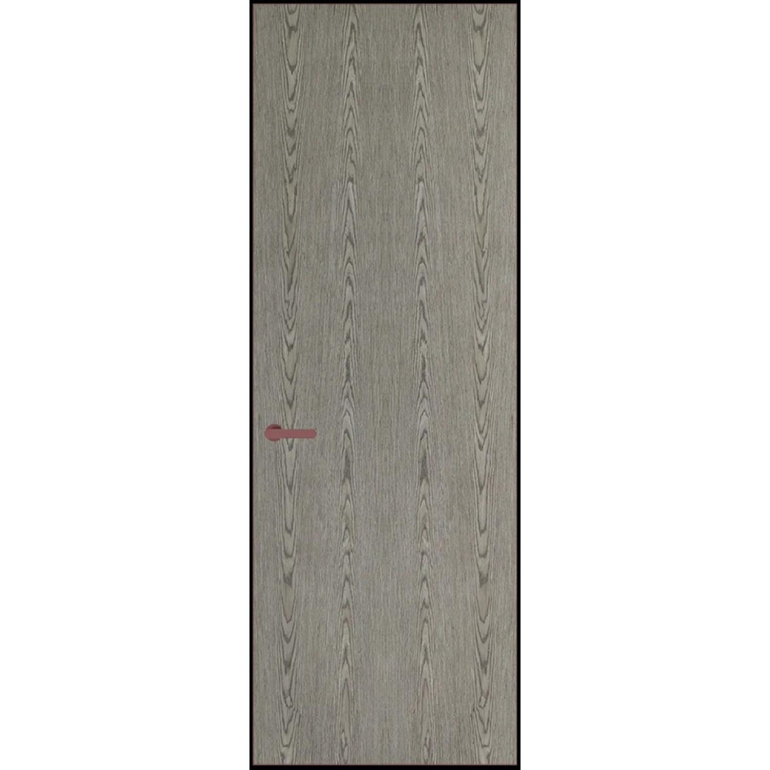 1VT натуральный шпон (Натуральный шпон BIANCHE NOTTI 08С, Профиль Красный антрацит, Заказная)