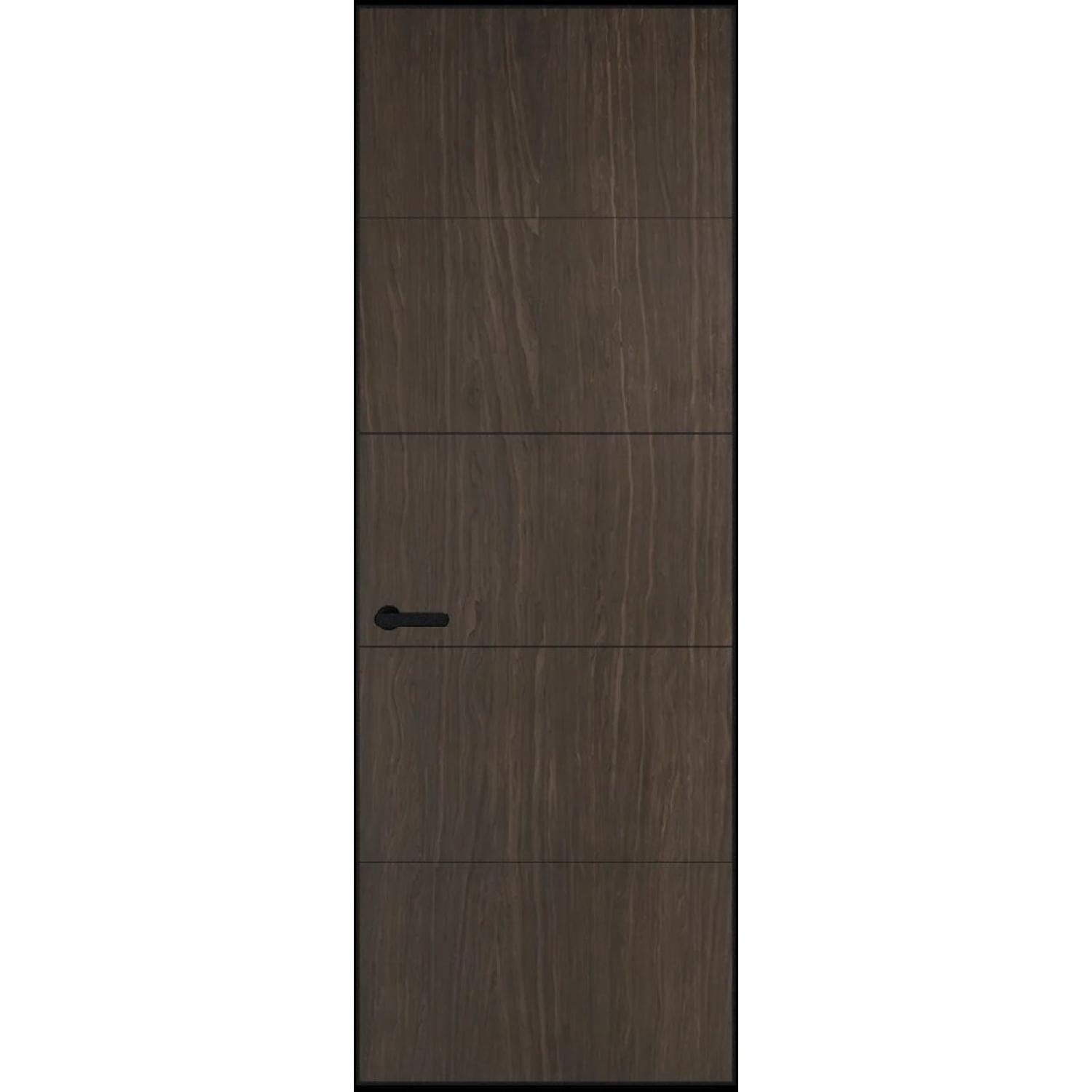 15VA натуральный шпон (Натуральный шпон ESPRESSO 1386M, Профиль Черный Муар, Заказная)