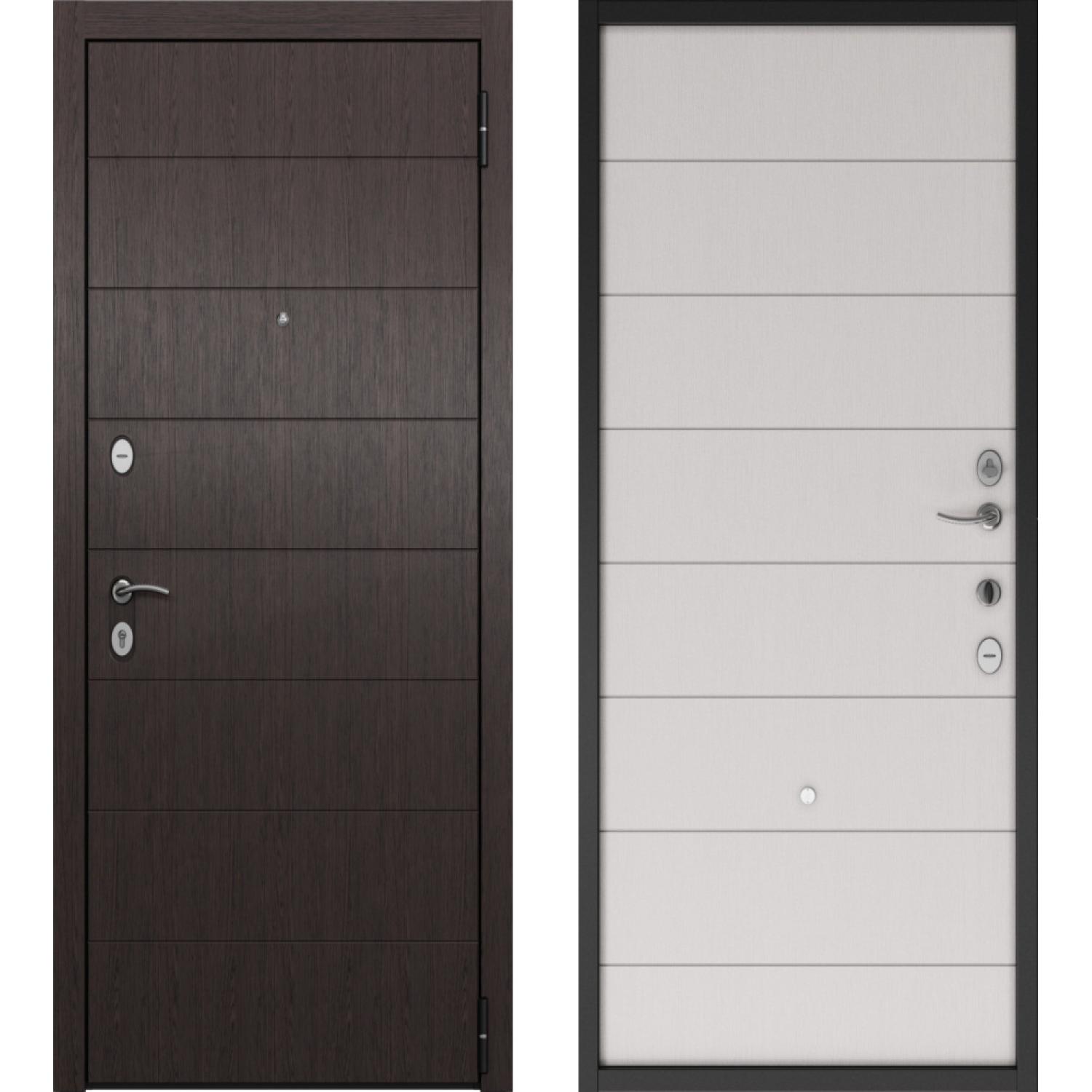 H2 HOME ECO PP (860*2050 R, Венге (экошпон) , Белый ларче (ПВХ), Складская)