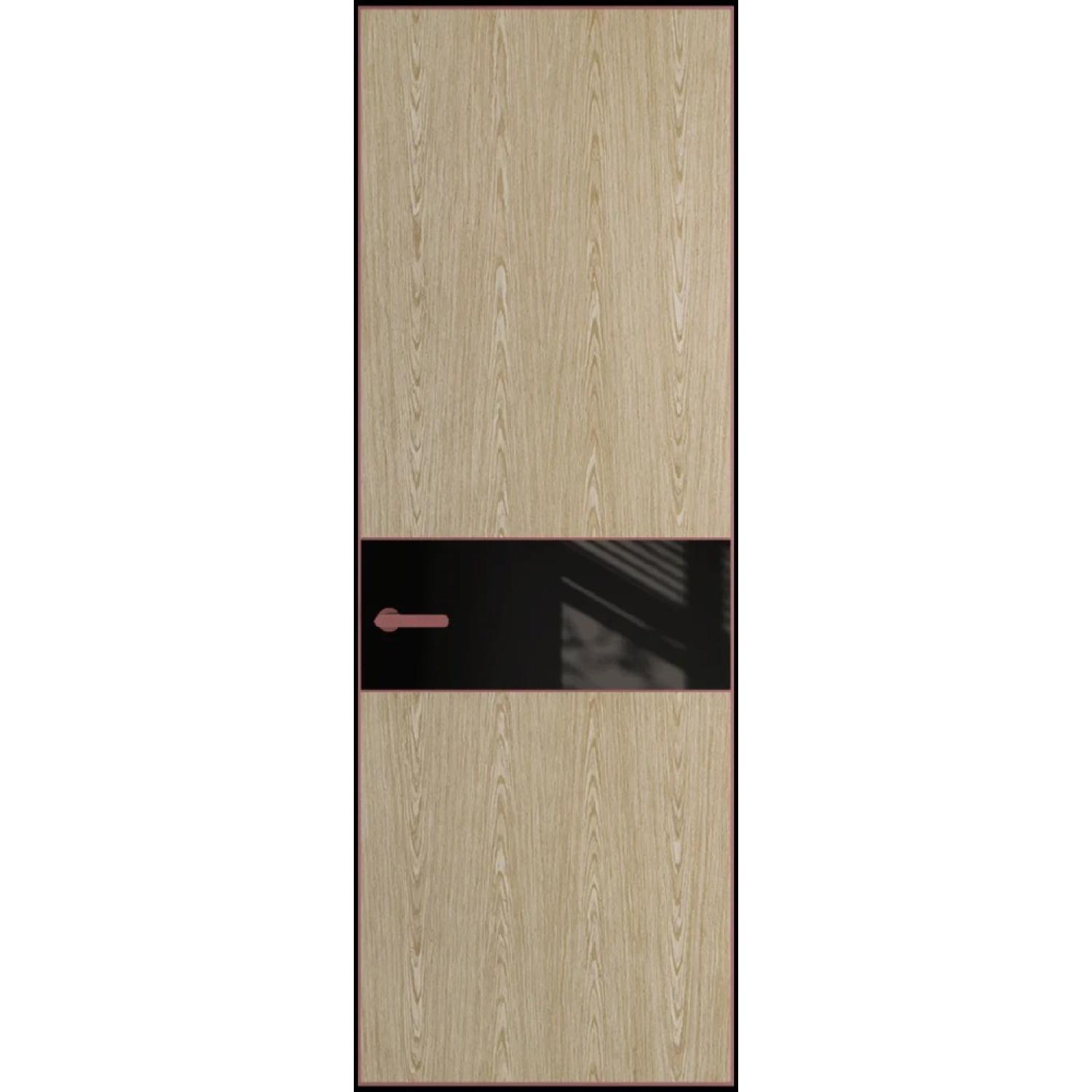 17VA натуральный шпон (Натуральный шпон DUNA 500C, Профиль Красный антрацит, Заказная)