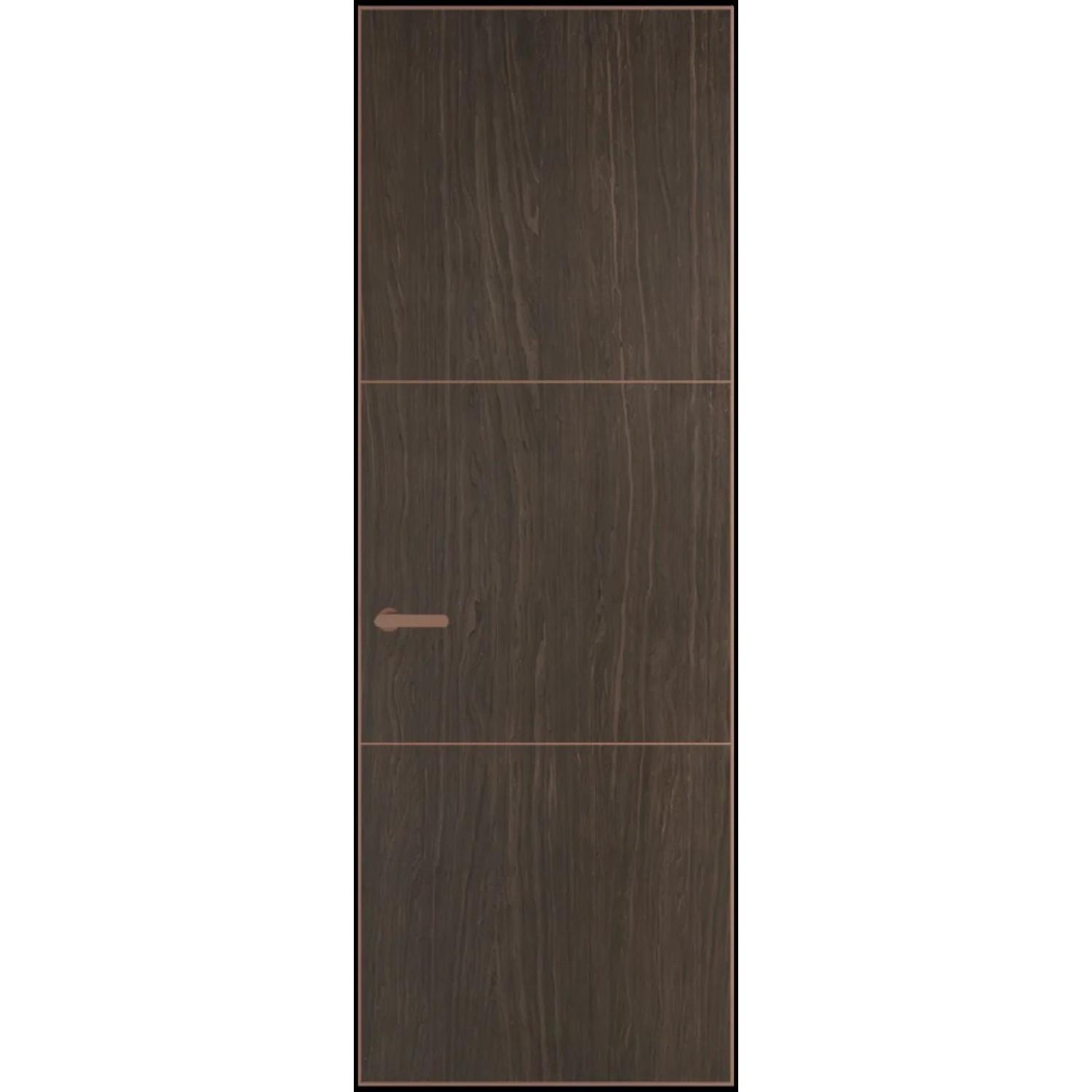 13VA натуральный шпон (Натуральный шпон ESPRESSO 1386M, Профиль Медь, Заказная)