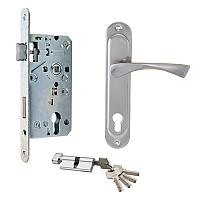 Замок врезной с цилиндром кл/верт 7504/72-ZC