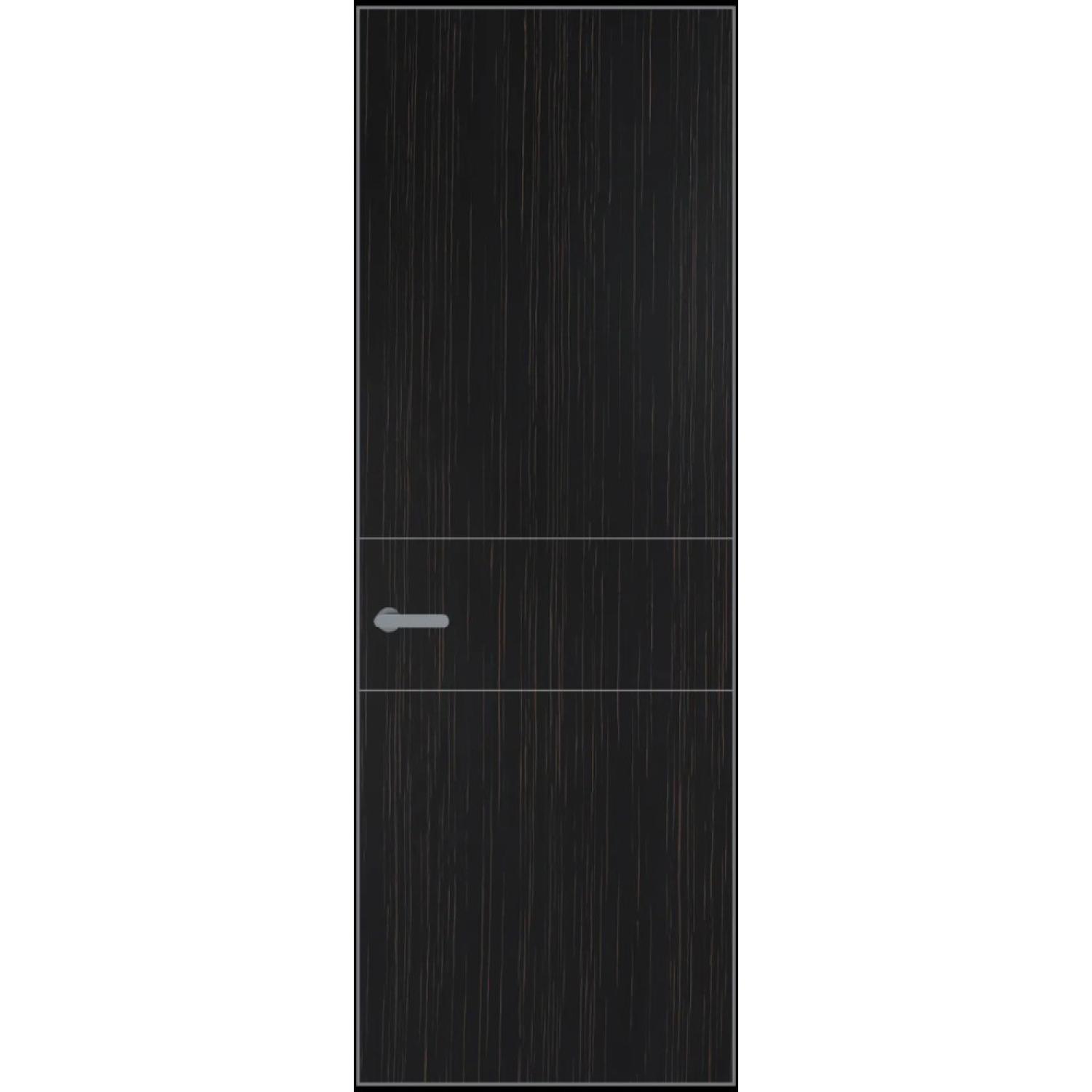 14VA натуральный шпон (Натуральный шпон ESPRESSO 1042S (в), Профиль Серебро, Заказная)