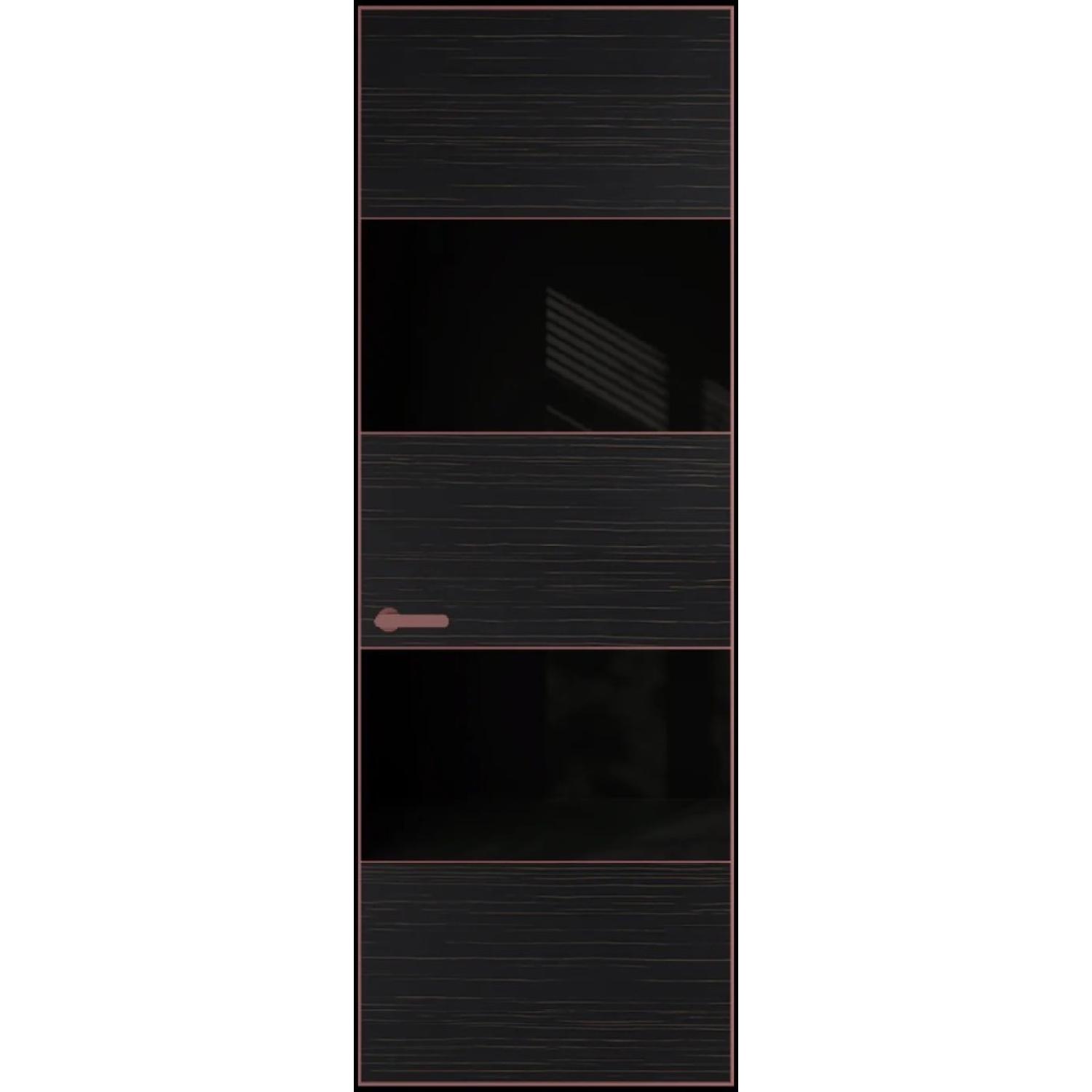 22VA натуральный шпон (Натуральный шпон ESPRESSO 1042S (г), Профиль Красный антрацит, Заказная)