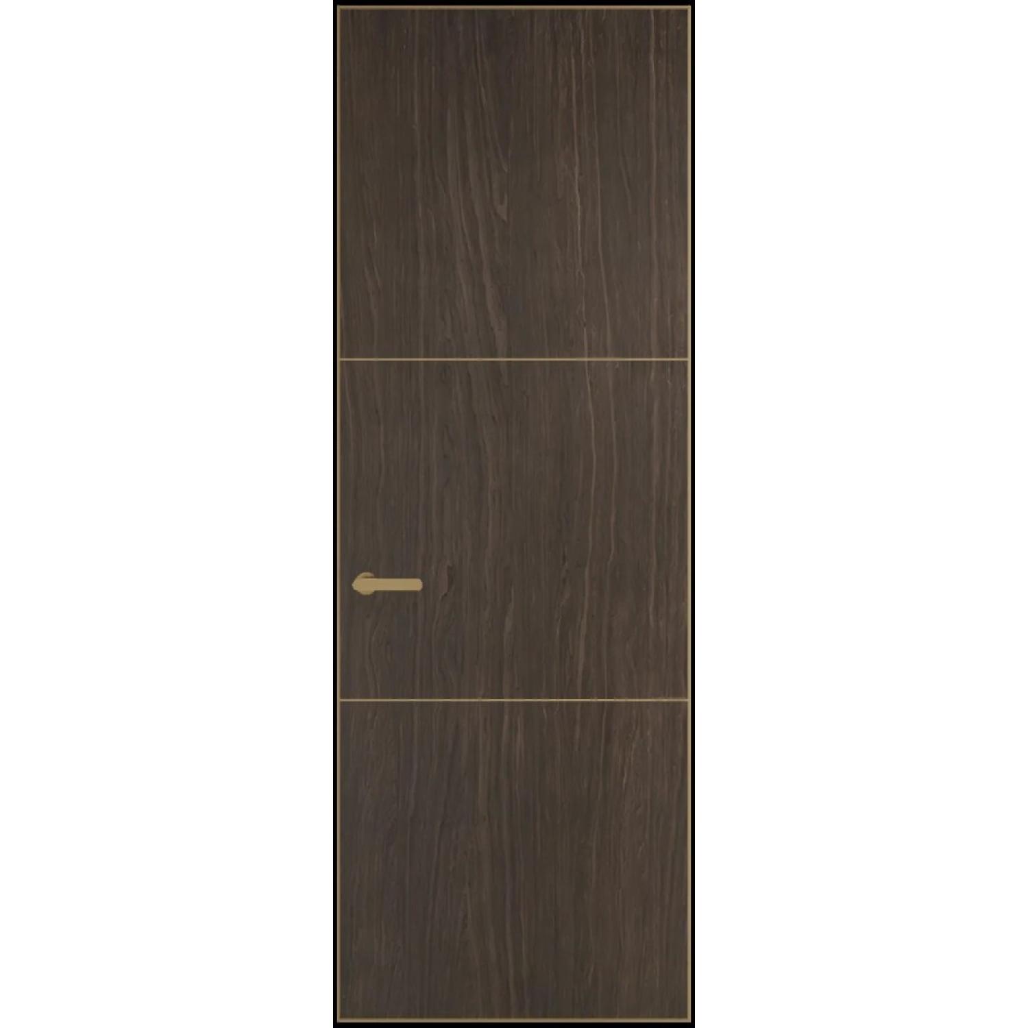 13VA натуральный шпон (Натуральный шпон ESPRESSO 1386M, Профиль Золото, Заказная)