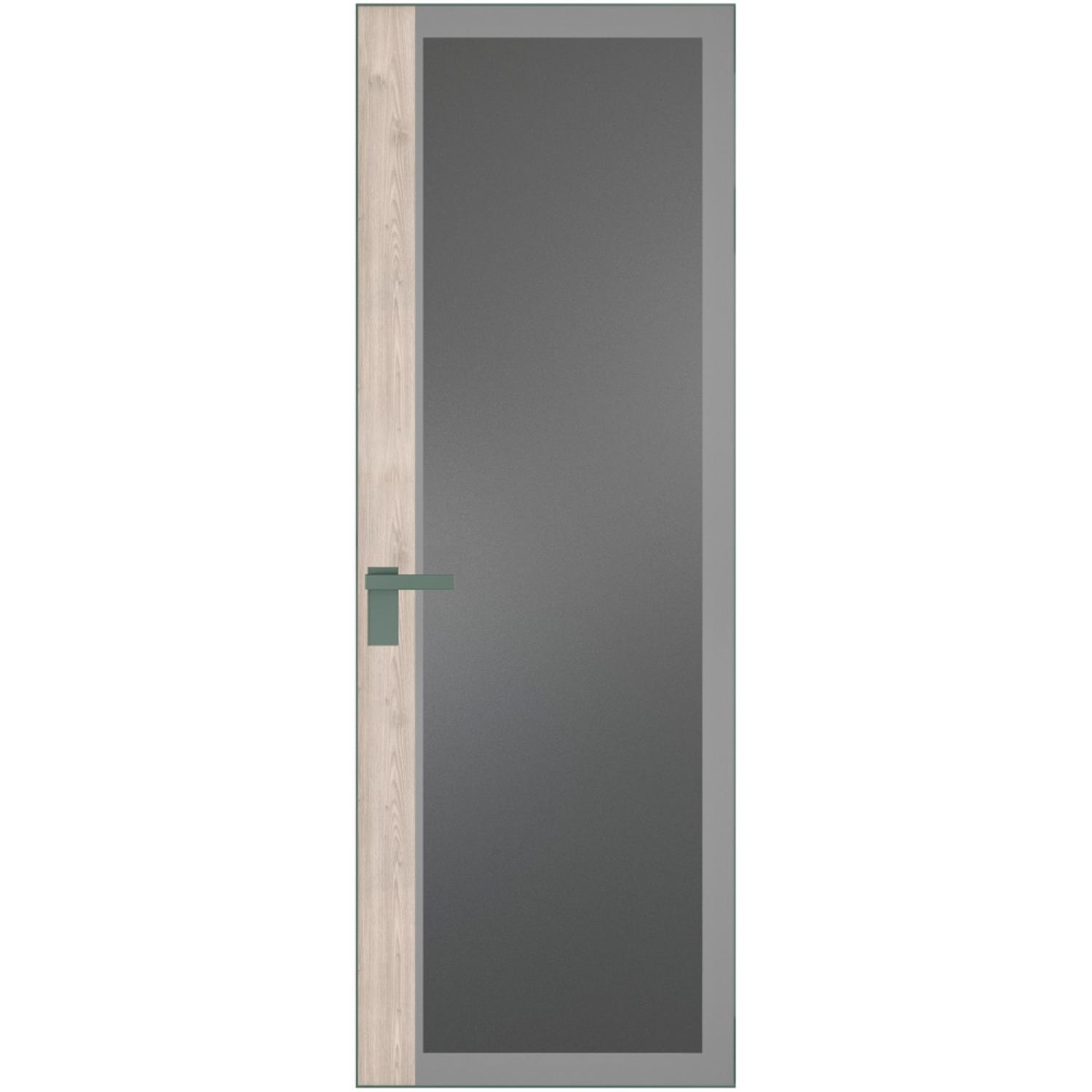 6 AGK (Мателюкс графит, серый прокрас, Профиль Зеленый воск, Заказная)