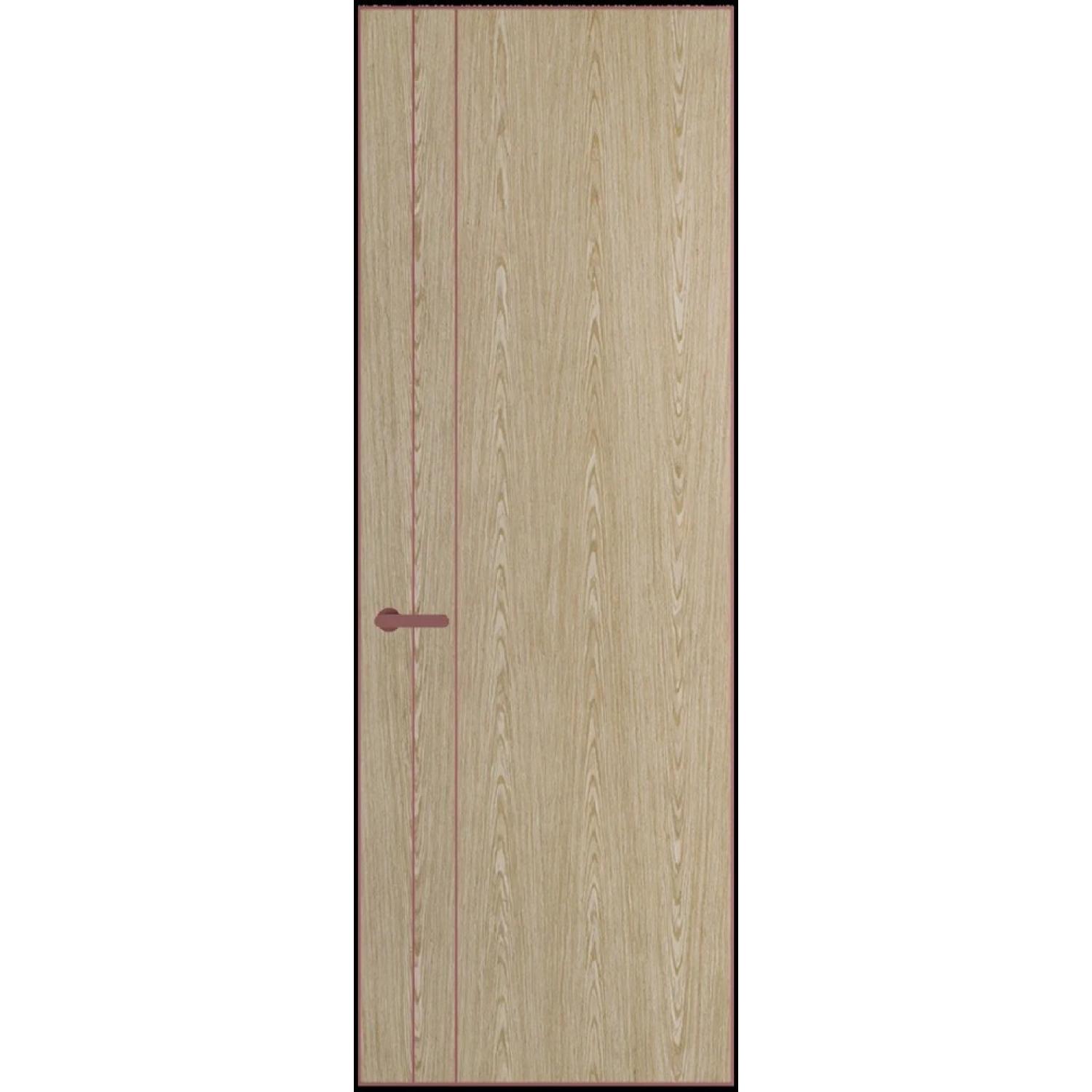 12VA натуральный шпон (Натуральный шпон DUNA 500C, Профиль Красный антрацит, Заказная)