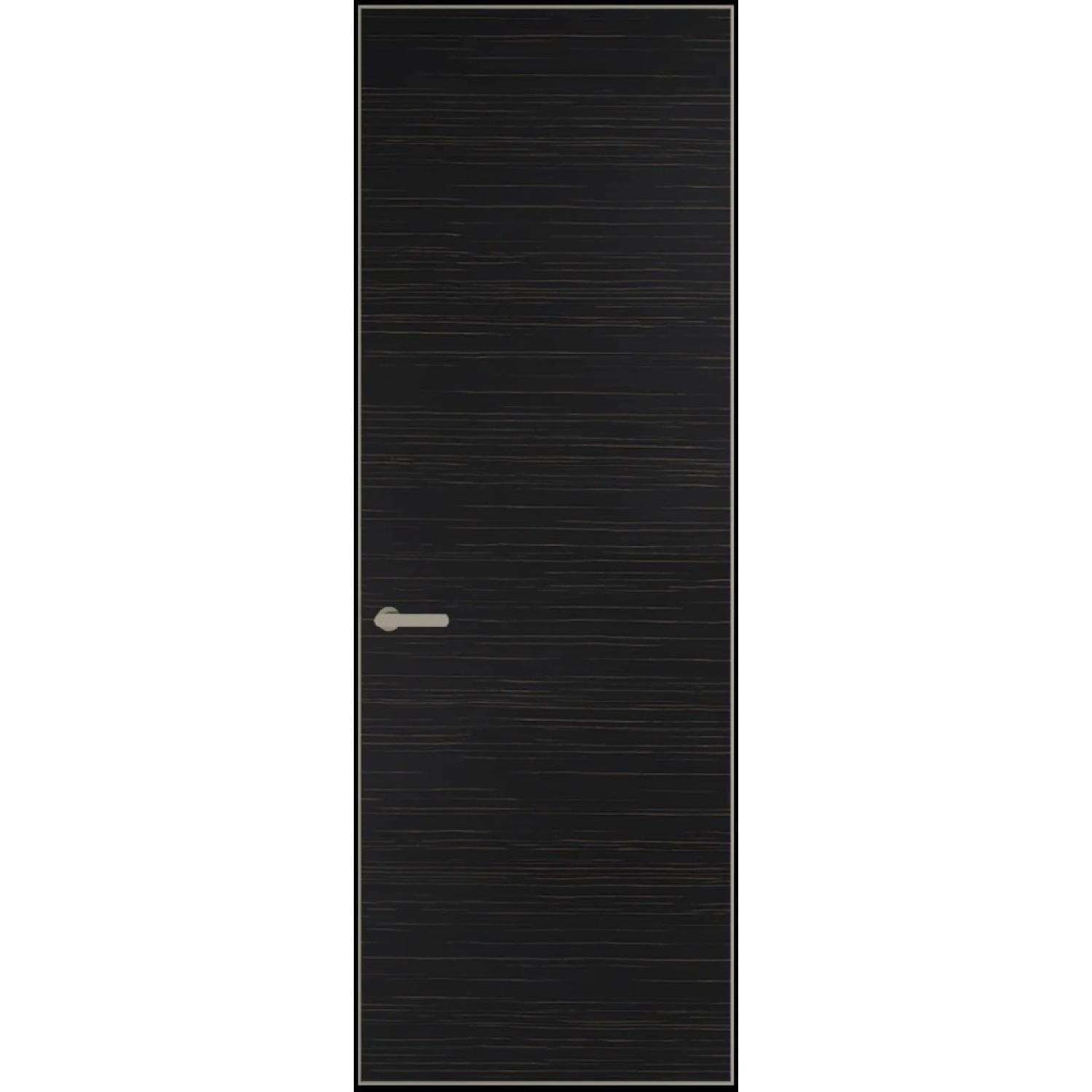 1VA натуральный шпон (Натуральный шпон ESPRESSO 1042S (г), Профиль Никель матовый, Заказная)