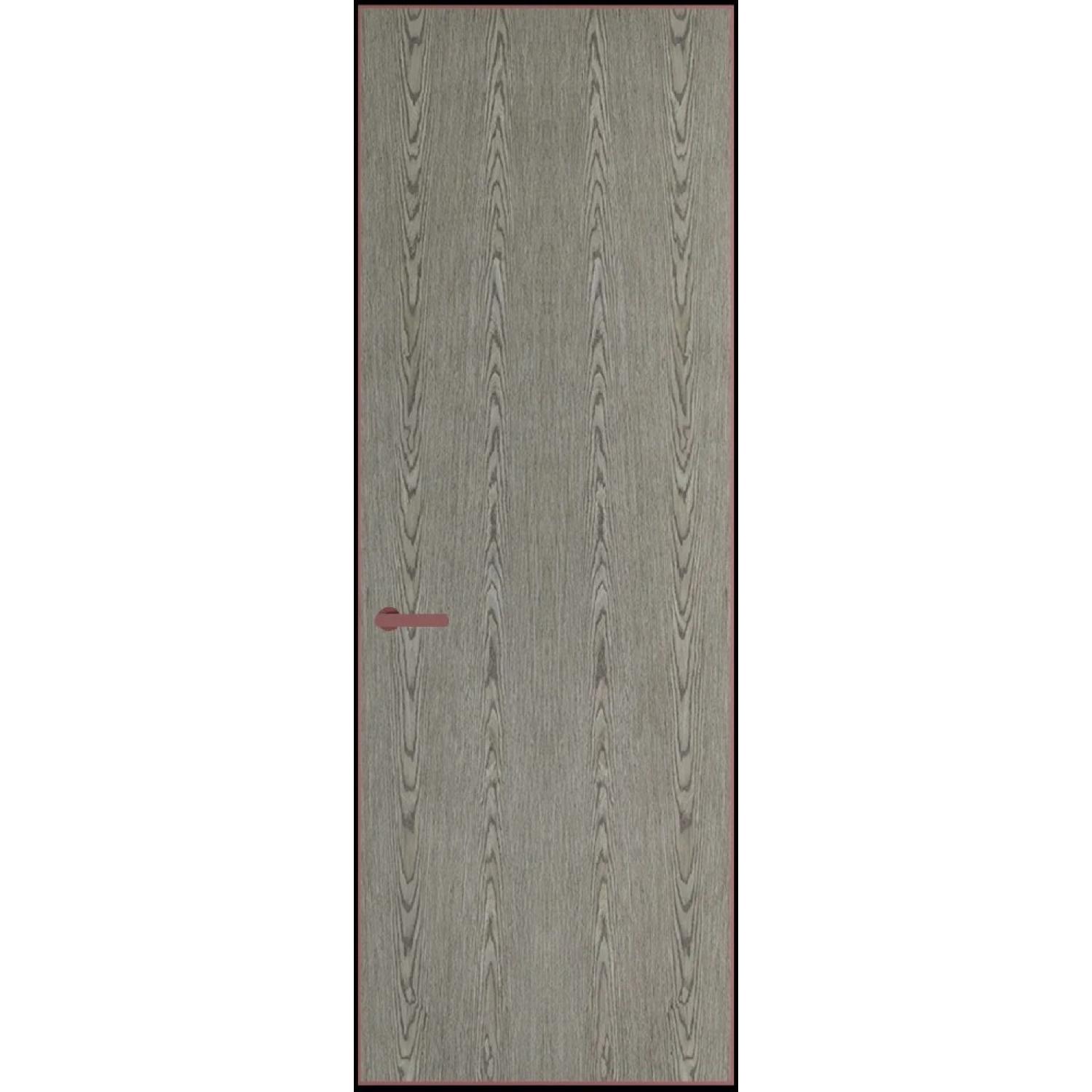 1VA натуральный шпон (Натуральный шпон BIANCHE NOTTI 08С, Профиль Красный антрацит, Заказная)