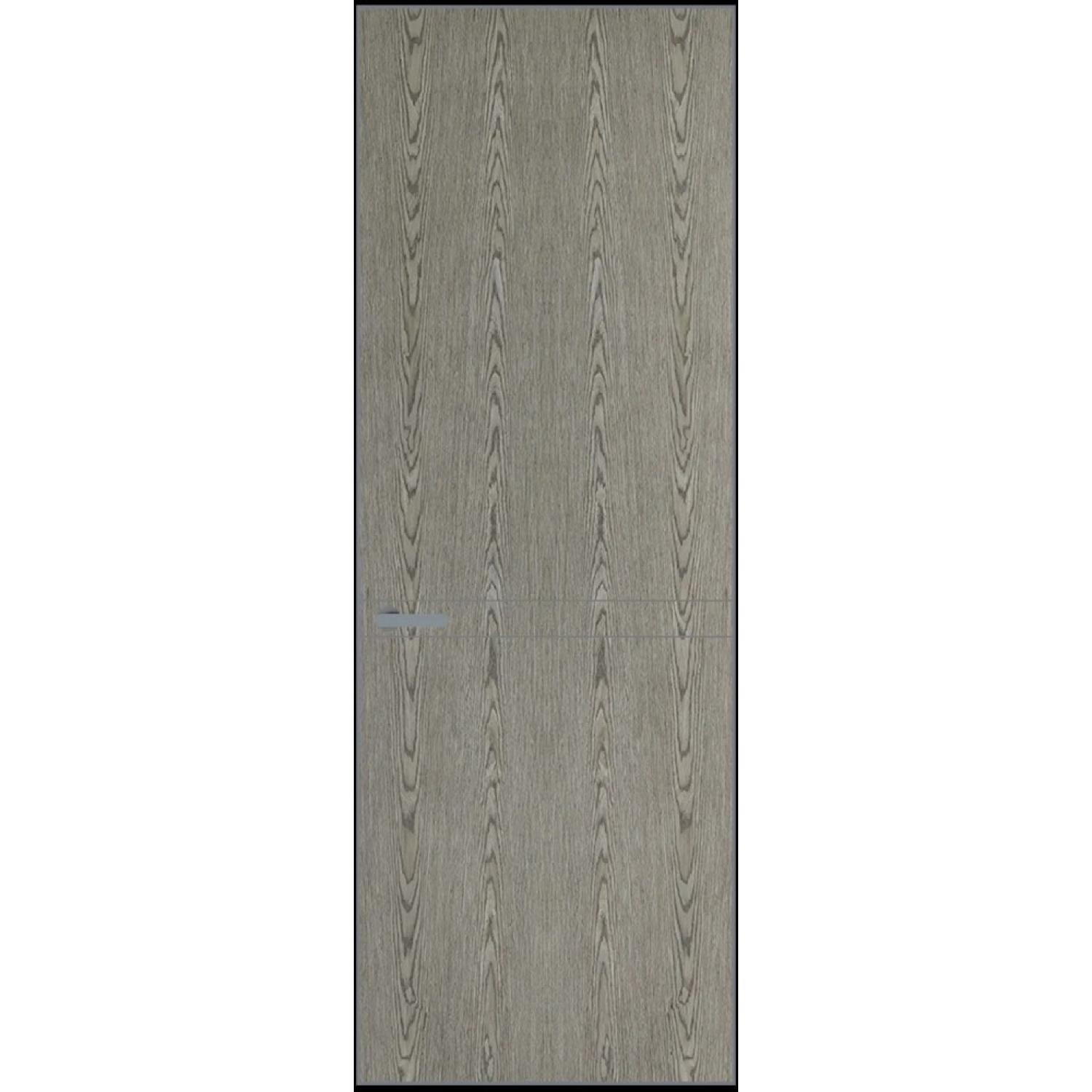 11VA натуральный шпон (Натуральный шпон BIANCHE NOTTI 08С, Профиль Серебро, Заказная)