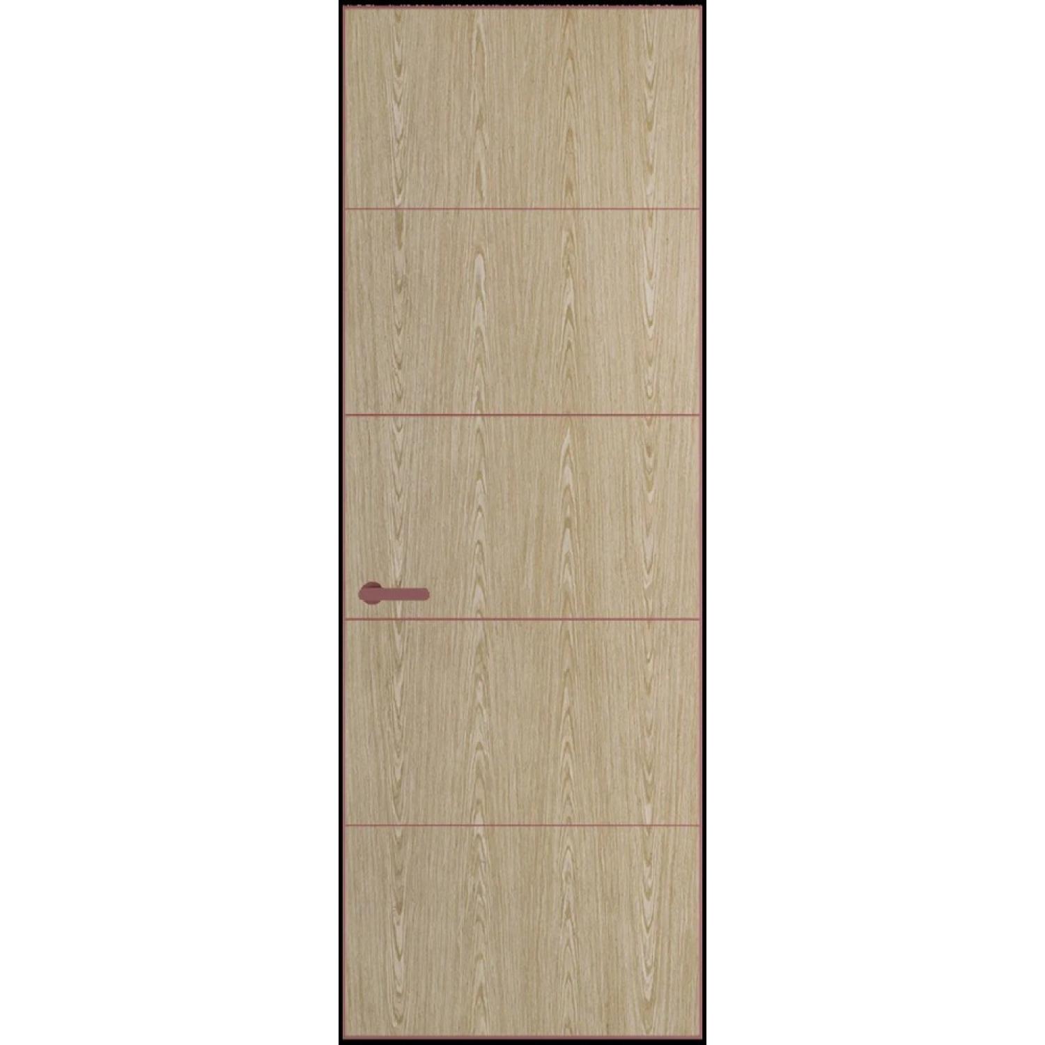 15VA натуральный шпон (Натуральный шпон DUNA 500C, Профиль Красный антрацит, Заказная)