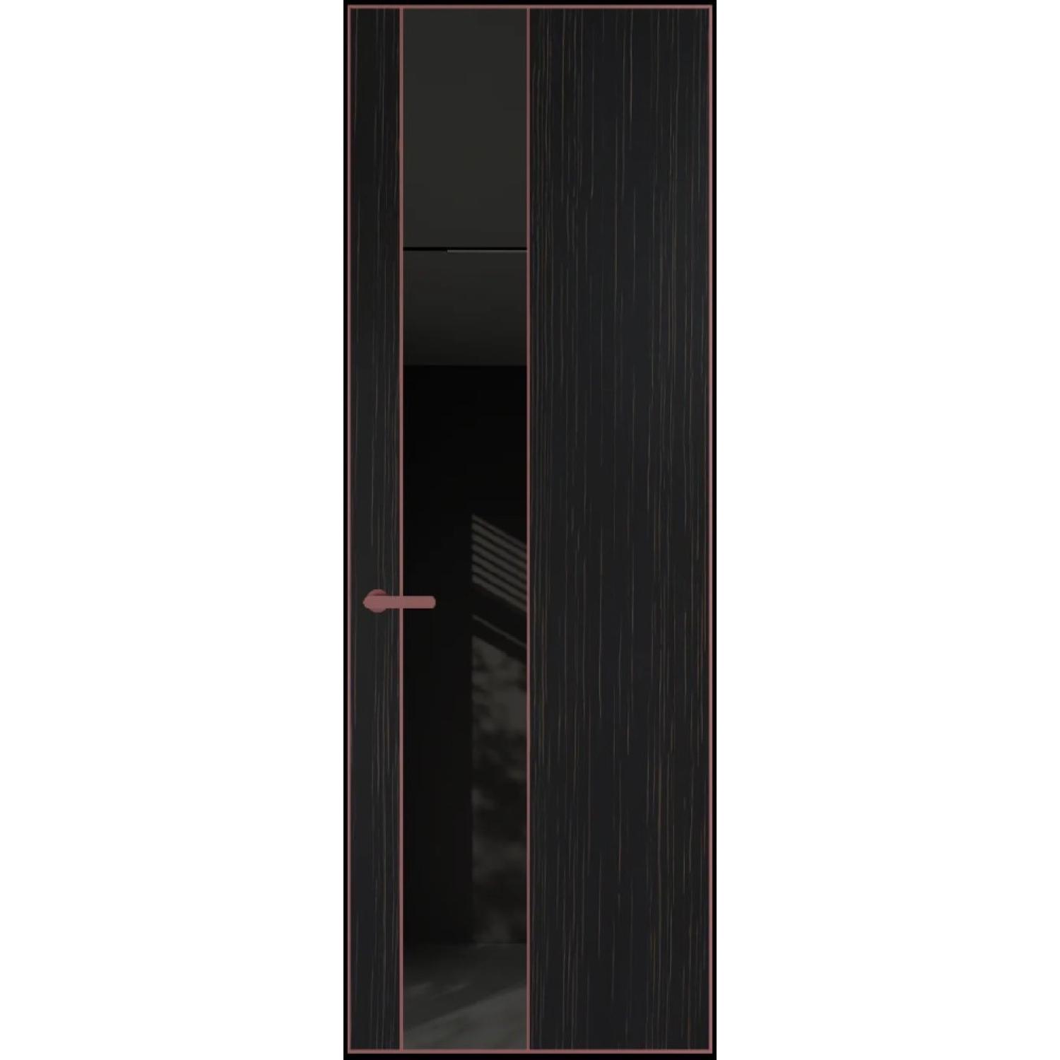 19VA натуральный шпон (Натуральный шпон ESPRESSO 1042S (в), Профиль Красный антрацит, Заказная)