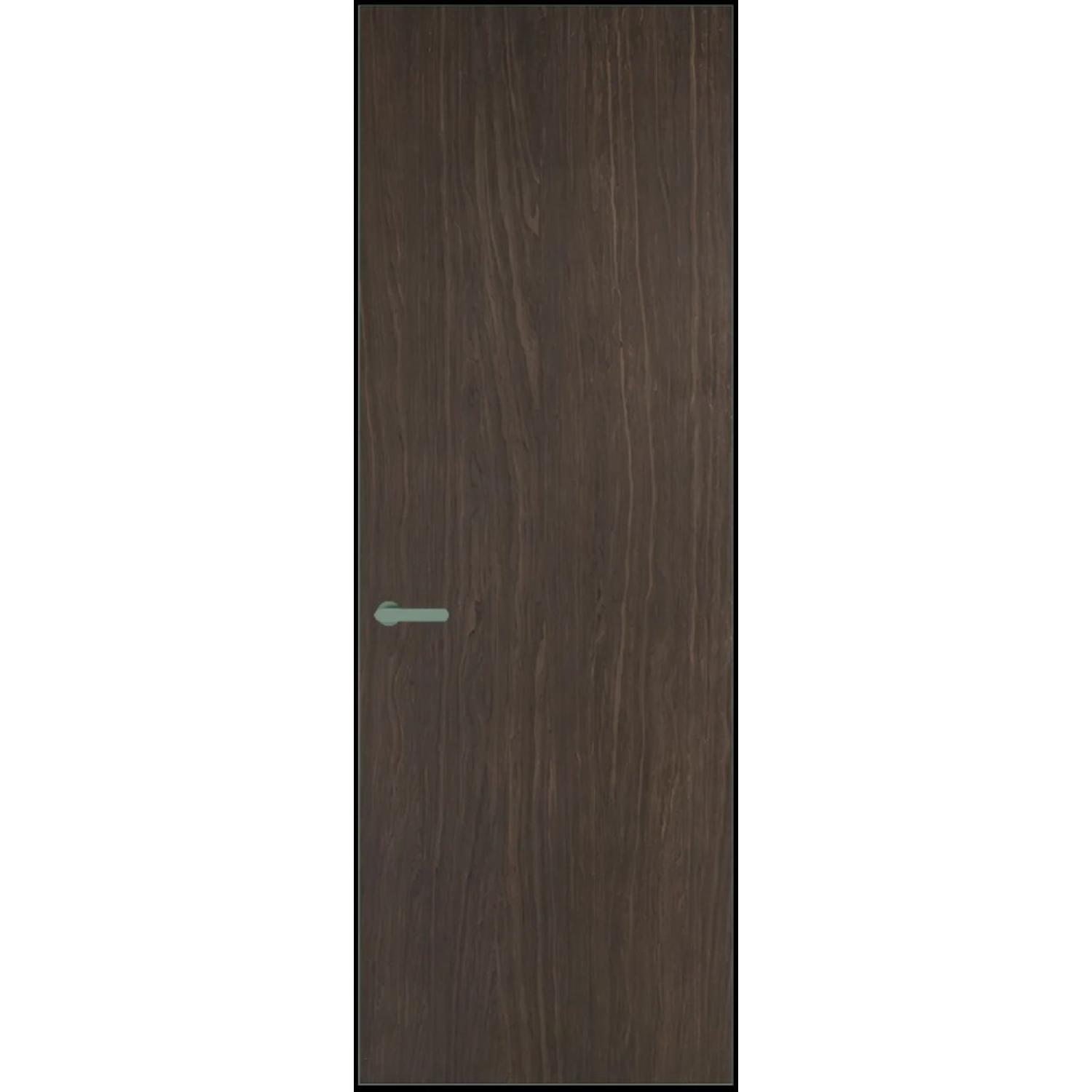 1VT натуральный шпон (Натуральный шпон ESPRESSO 1386M, Профиль Зеленый воск, Заказная)