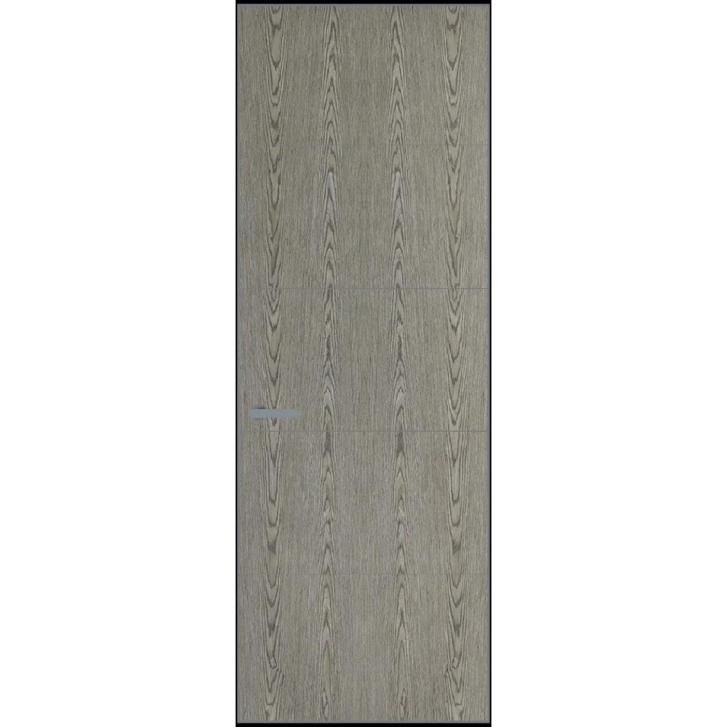 15VA натуральный шпон (Натуральный шпон BIANCHE NOTTI 08С, Профиль Серебро, Заказная)