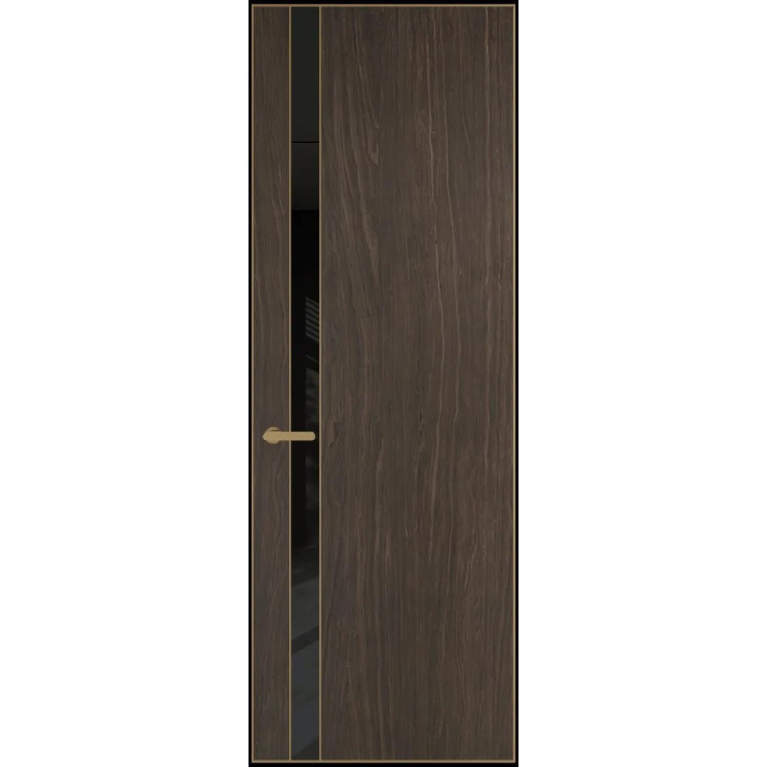 18VA натуральный шпон (Натуральный шпон ESPRESSO 1386M, Профиль Золото, Заказная)