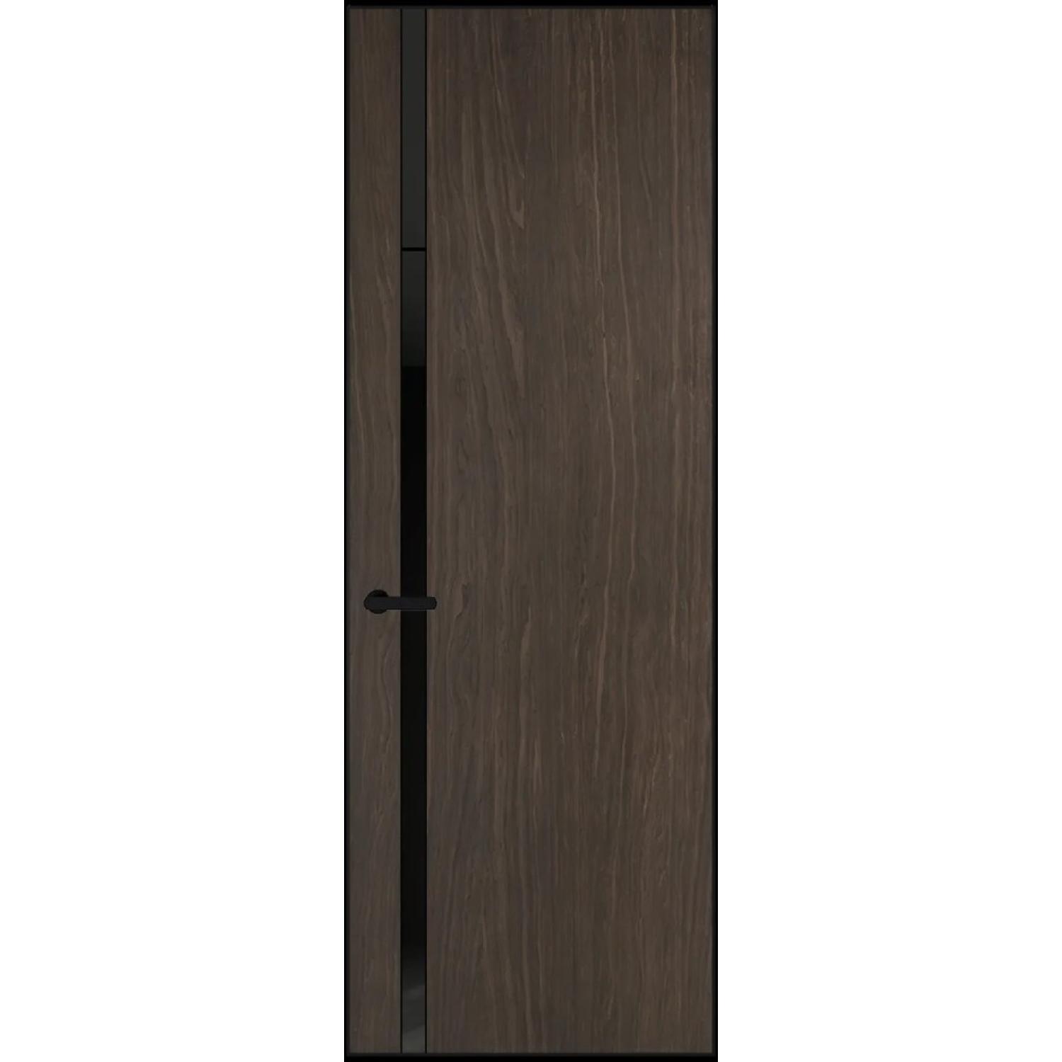 21VA натуральный шпон (Натуральный шпон ESPRESSO 1386M, Профиль Черный, Заказная)