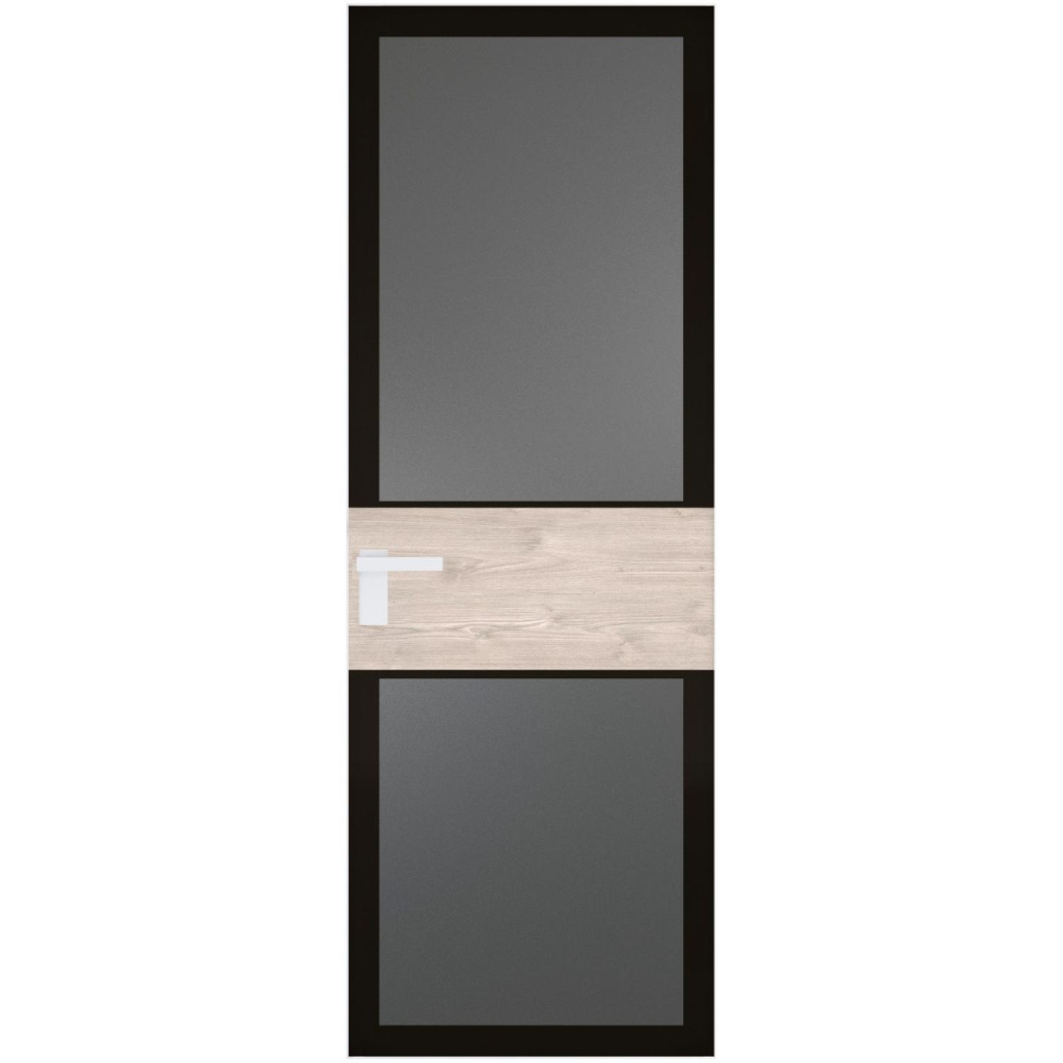 5 AGK (Мателюкс графит, черный прокрас, Профиль Вайт, Заказная)