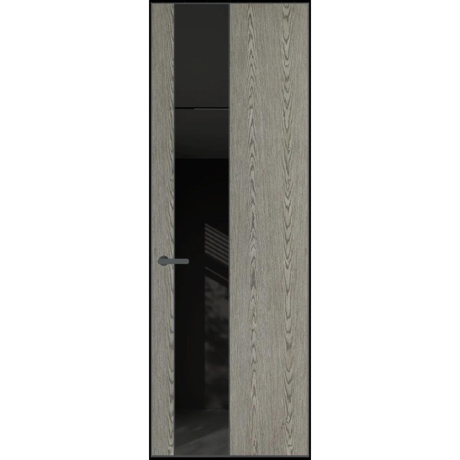 19VA натуральный шпон (Натуральный шпон BIANCHE NOTTI 08С, Профиль Серая ночь, Заказная)