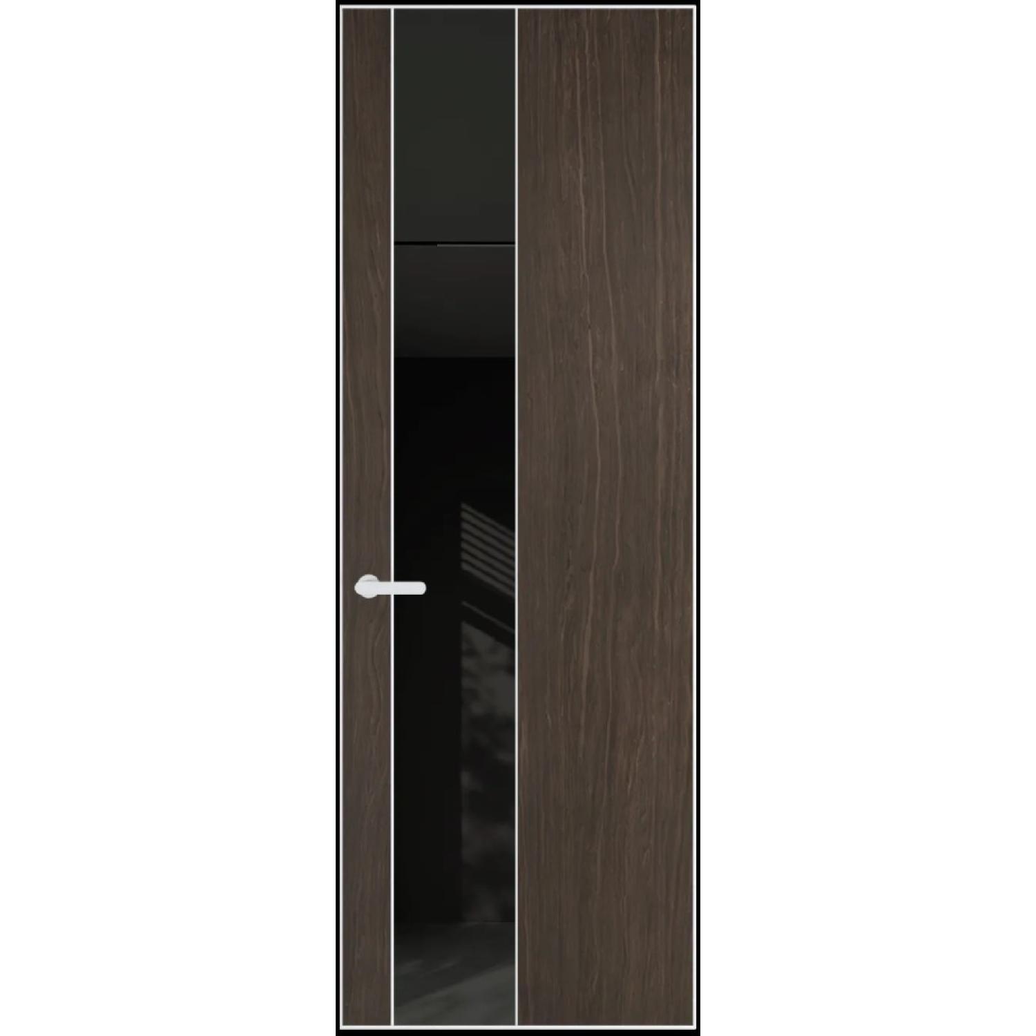 19VA натуральный шпон (Натуральный шпон ESPRESSO 1386M, Профиль Вайт, Заказная)