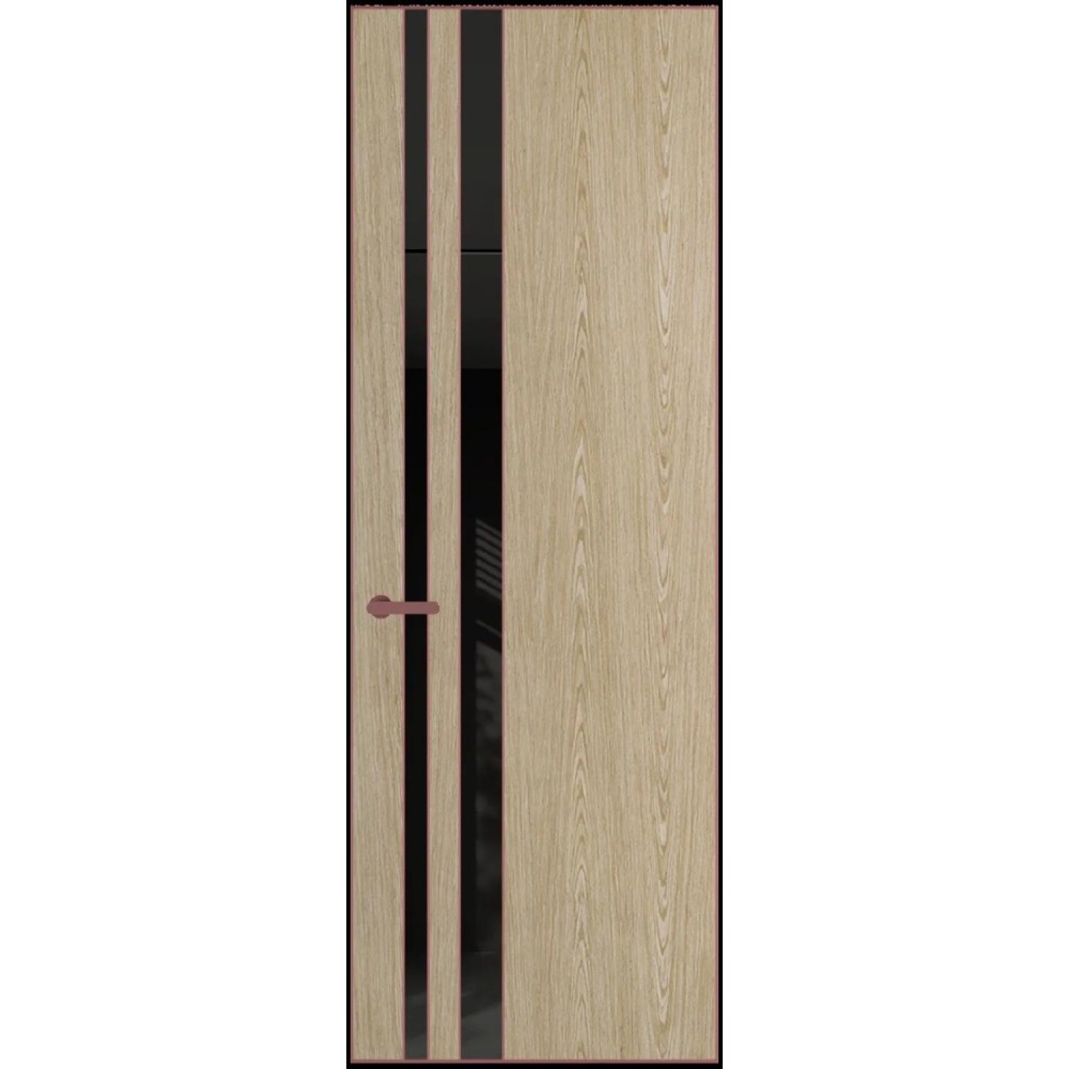 20VA натуральный шпон (Натуральный шпон DUNA 500C, Профиль Красный антрацит, Заказная)