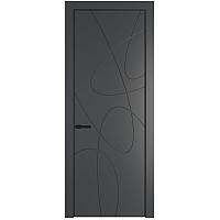 Дверь межкомнатная 6 PE (фрезерованный рисунок)