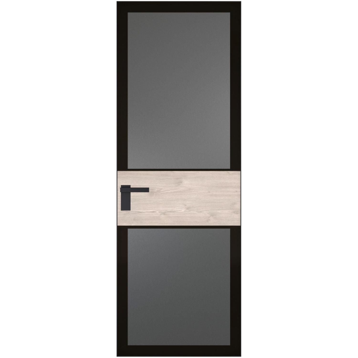 5 AGK (Мателюкс графит, черный прокрас, Профиль Черный, Заказная)