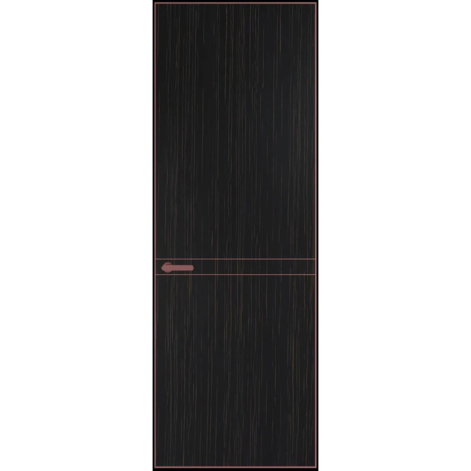 11VA натуральный шпон (Натуральный шпон ESPRESSO 1042S (в), Профиль Красный антрацит, Заказная)