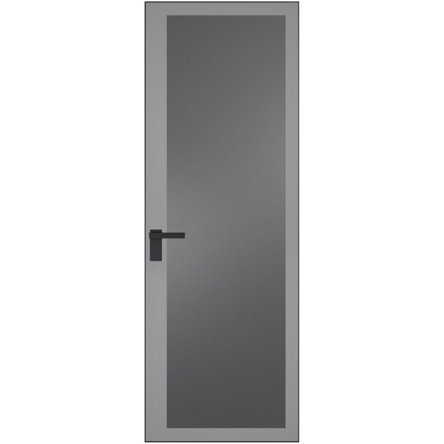 2 AGK (Мателюкс графит, серый прокрас, Профиль Черный, Заказная)