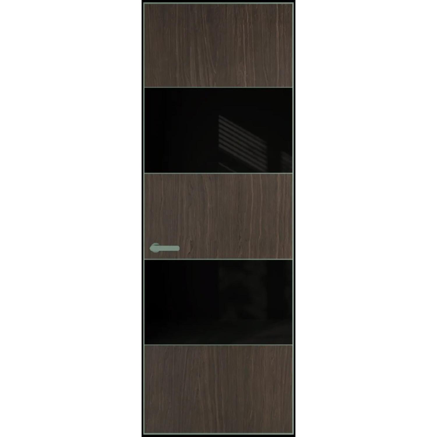 22VA натуральный шпон (Натуральный шпон ESPRESSO 1386M, Профиль Зеленый воск, Заказная)