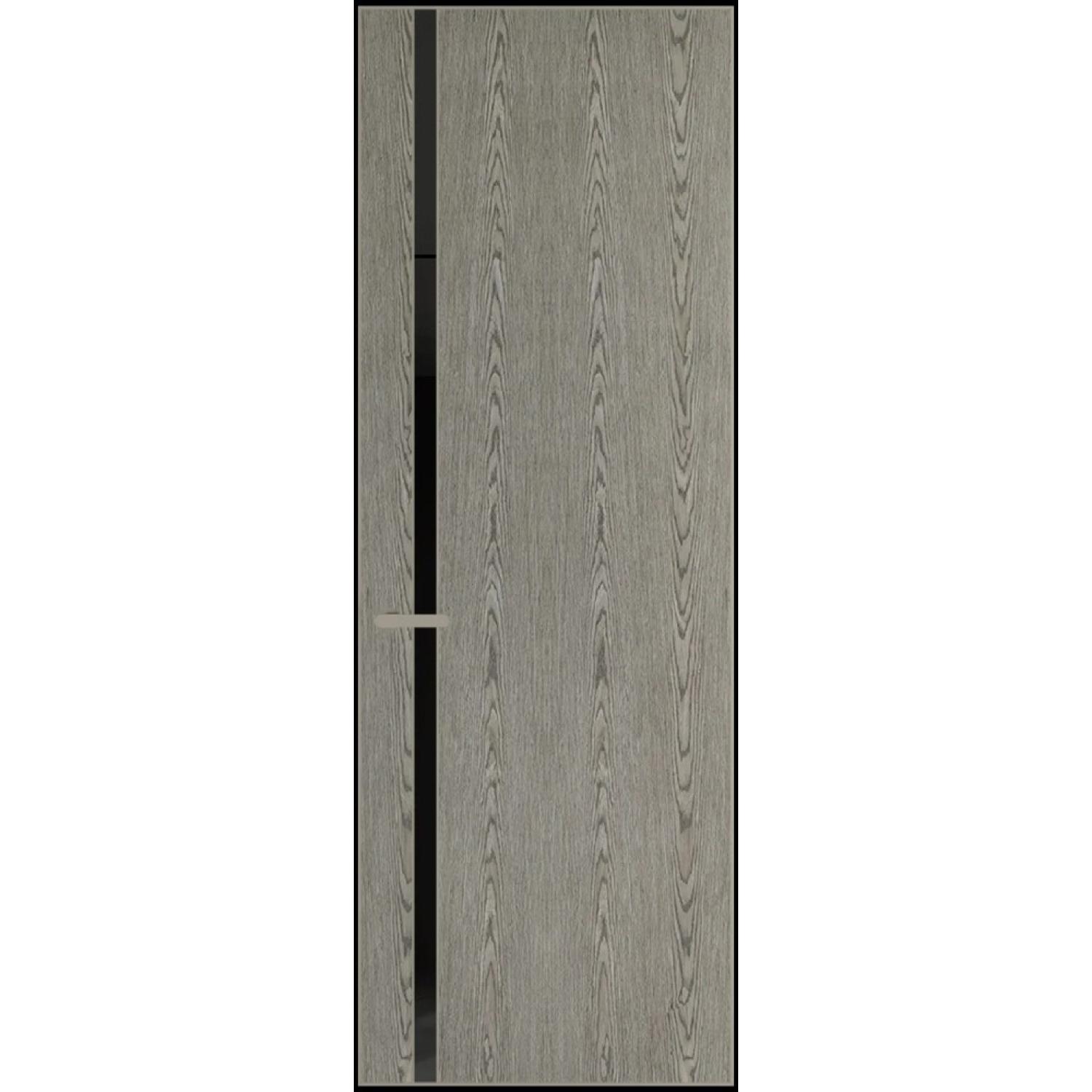 21VA натуральный шпон (Натуральный шпон BIANCHE NOTTI 08С, Профиль Никель матовый, Заказная)