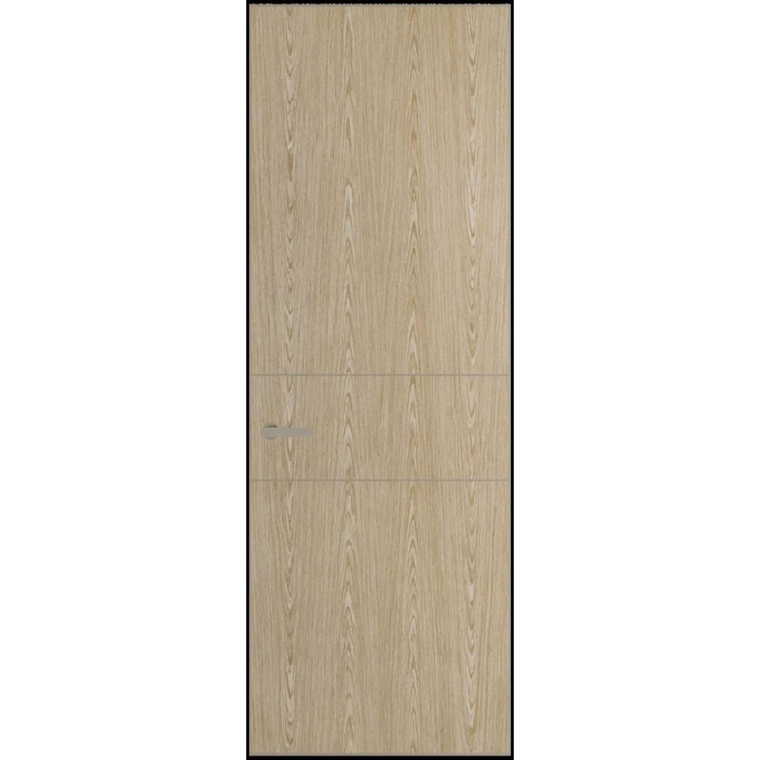 14VA натуральный шпон (Натуральный шпон DUNA 500C, Профиль Никель матовый, Заказная)