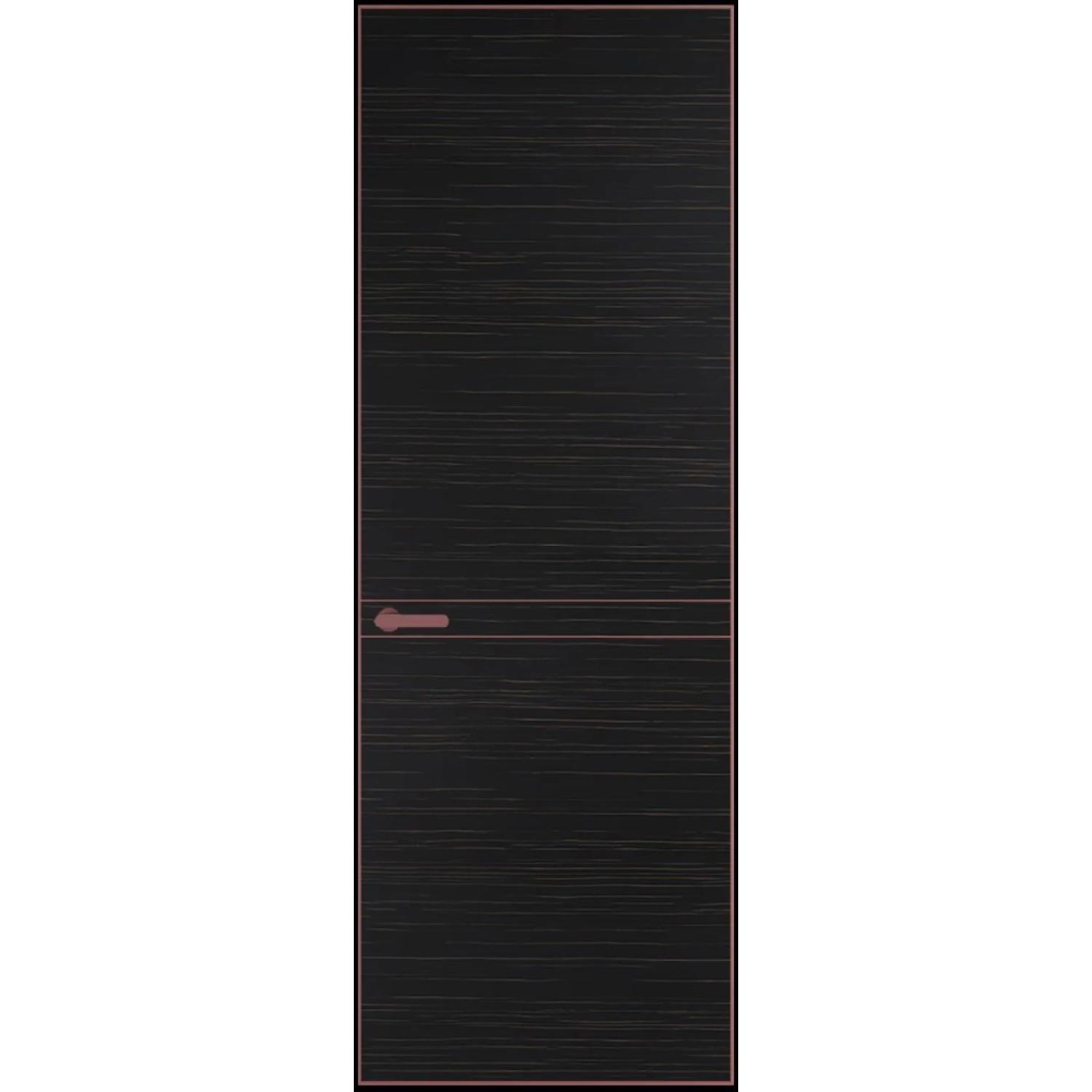 11VA натуральный шпон (Натуральный шпон ESPRESSO 1042S (г), Профиль Красный антрацит, Заказная)