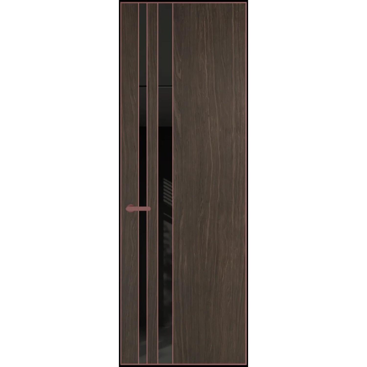 20VA натуральный шпон (Натуральный шпон ESPRESSO 1386M, Профиль Красный антрацит, Заказная)