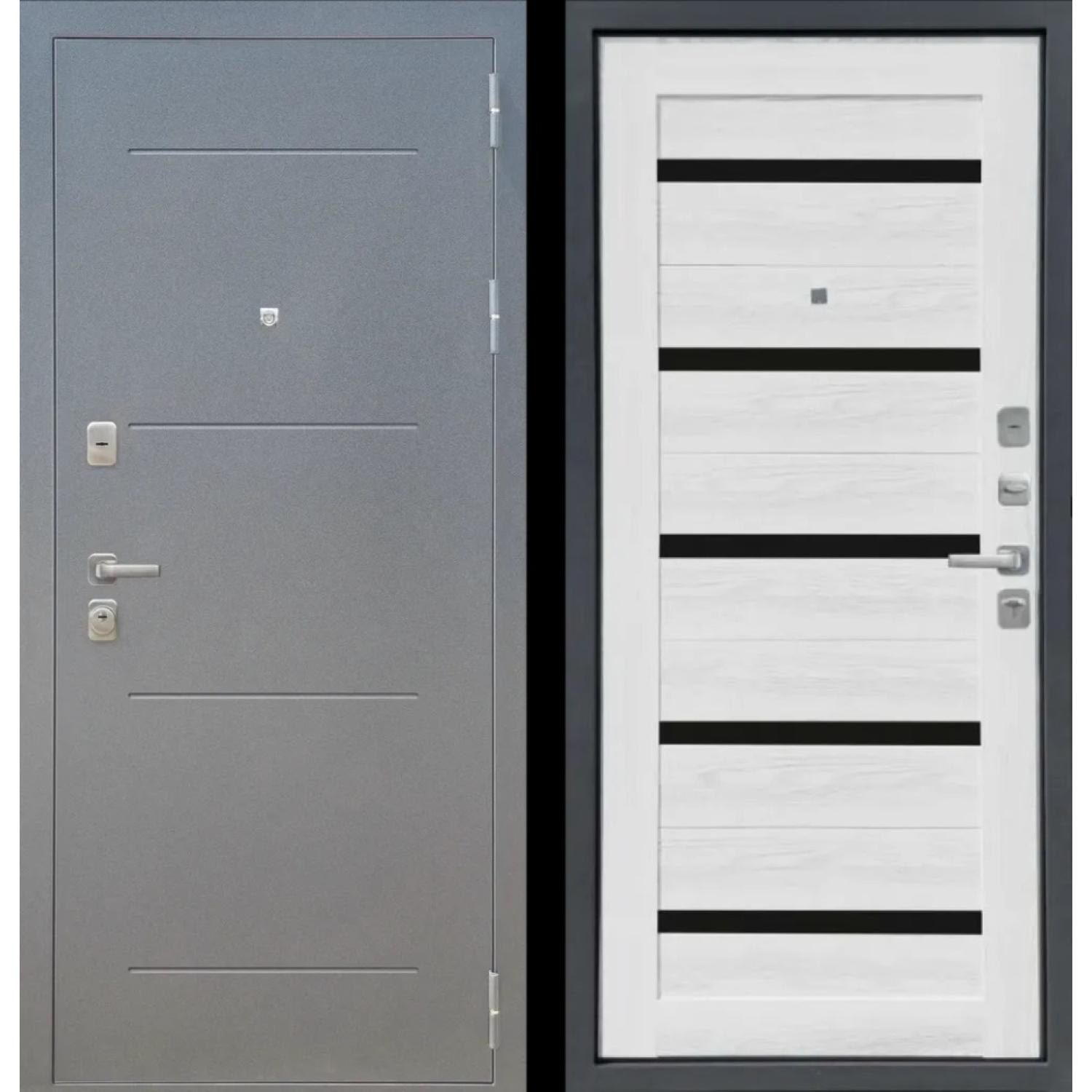 М6 (960*2050 L, Букле графит (Полимерно-порошковое), Ясень ривьера айс, Заказная)