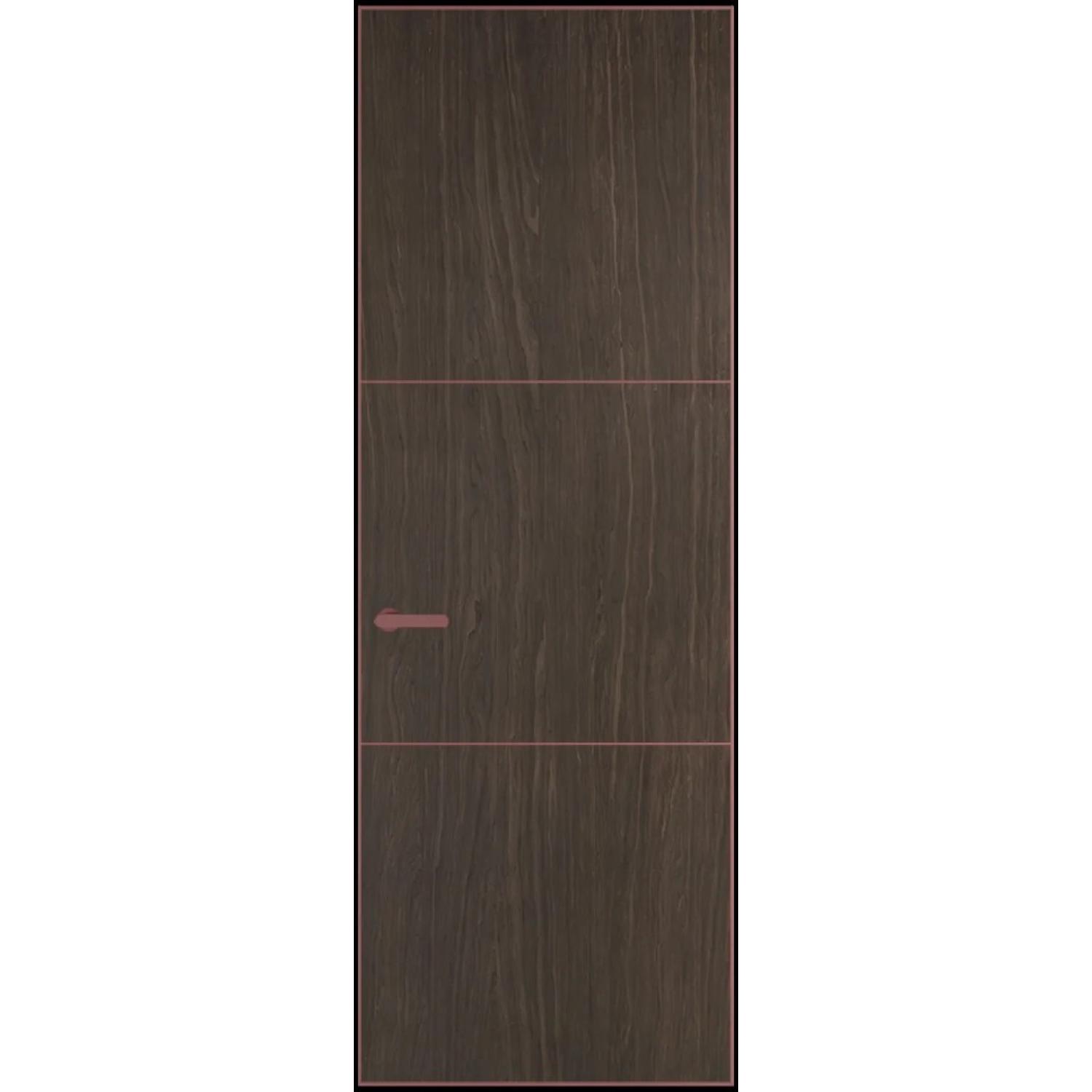 13VA натуральный шпон (Натуральный шпон ESPRESSO 1386M, Профиль Красный антрацит, Заказная)