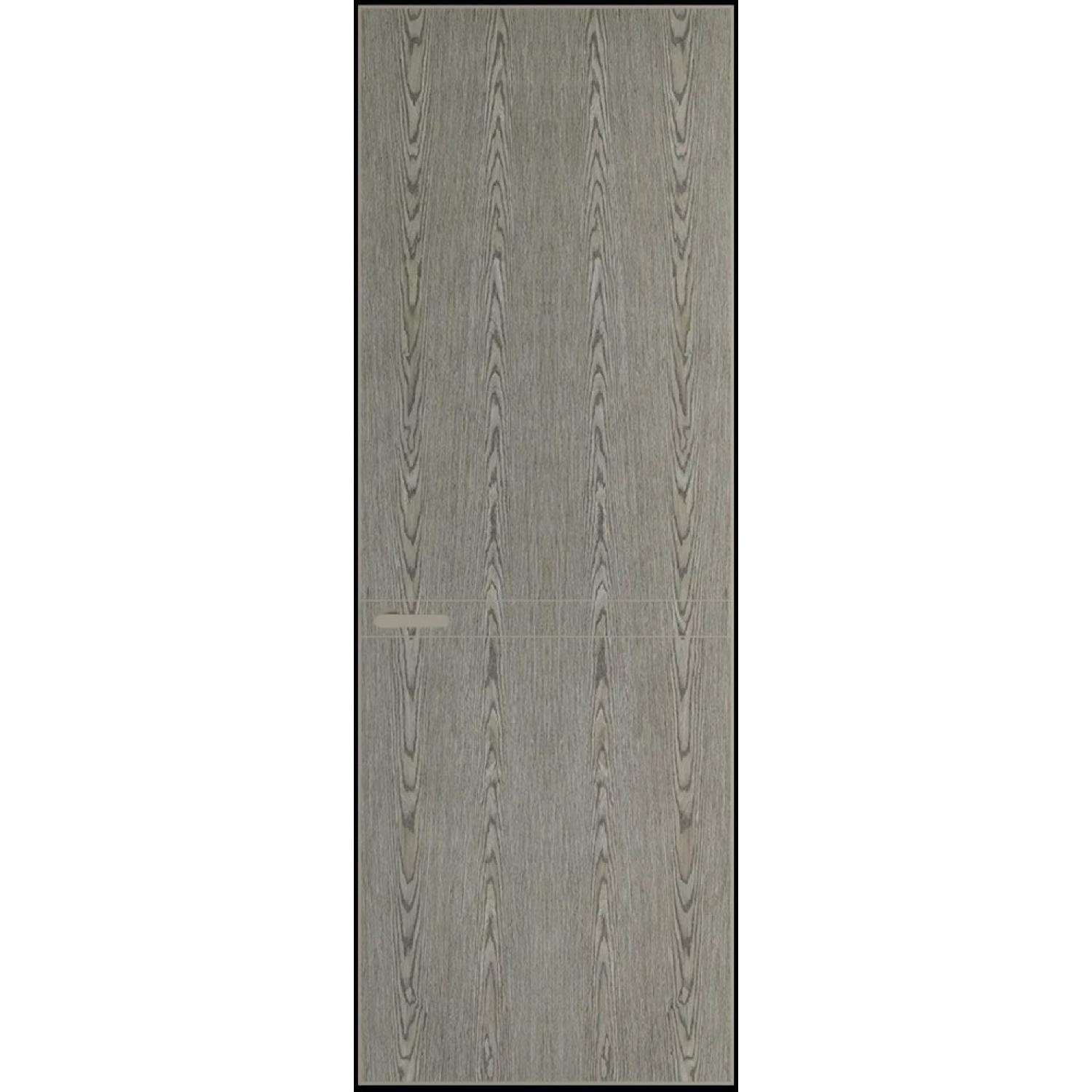 11VA натуральный шпон (Натуральный шпон BIANCHE NOTTI 08С, Профиль Никель матовый, Заказная)