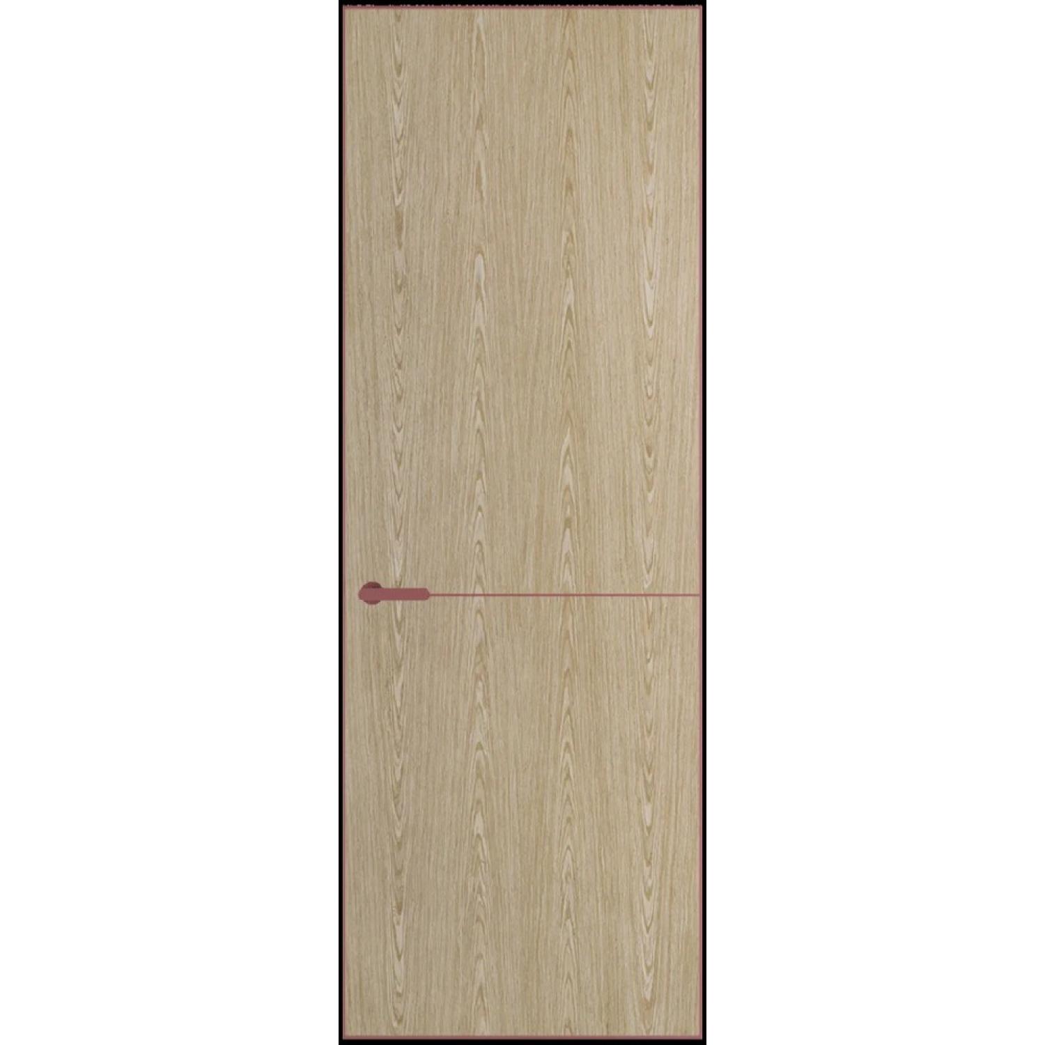 16VA натуральный шпон (Натуральный шпон DUNA 500C, Профиль Красный антрацит, Заказная)