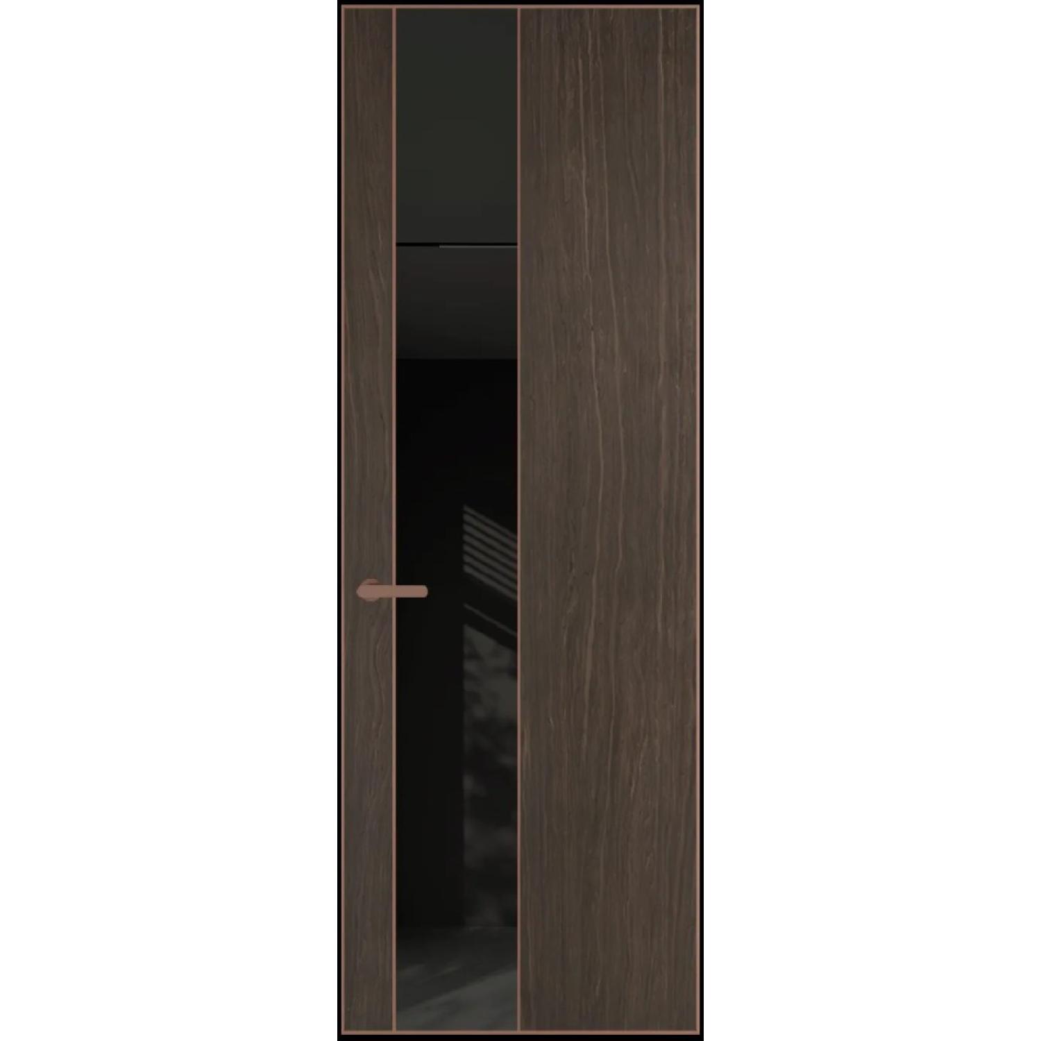 19VA натуральный шпон (Натуральный шпон ESPRESSO 1386M, Профиль Медь, Заказная)