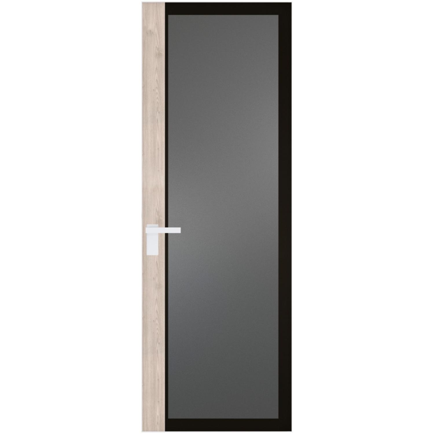 6 AGK (Мателюкс графит, черный прокрас, Профиль Вайт, Заказная)