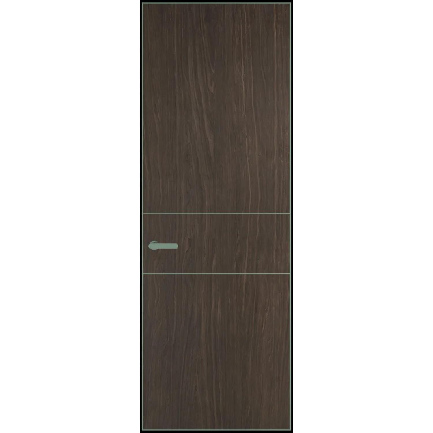 14VA натуральный шпон (Натуральный шпон ESPRESSO 1386M, Профиль Зеленый воск, Заказная)