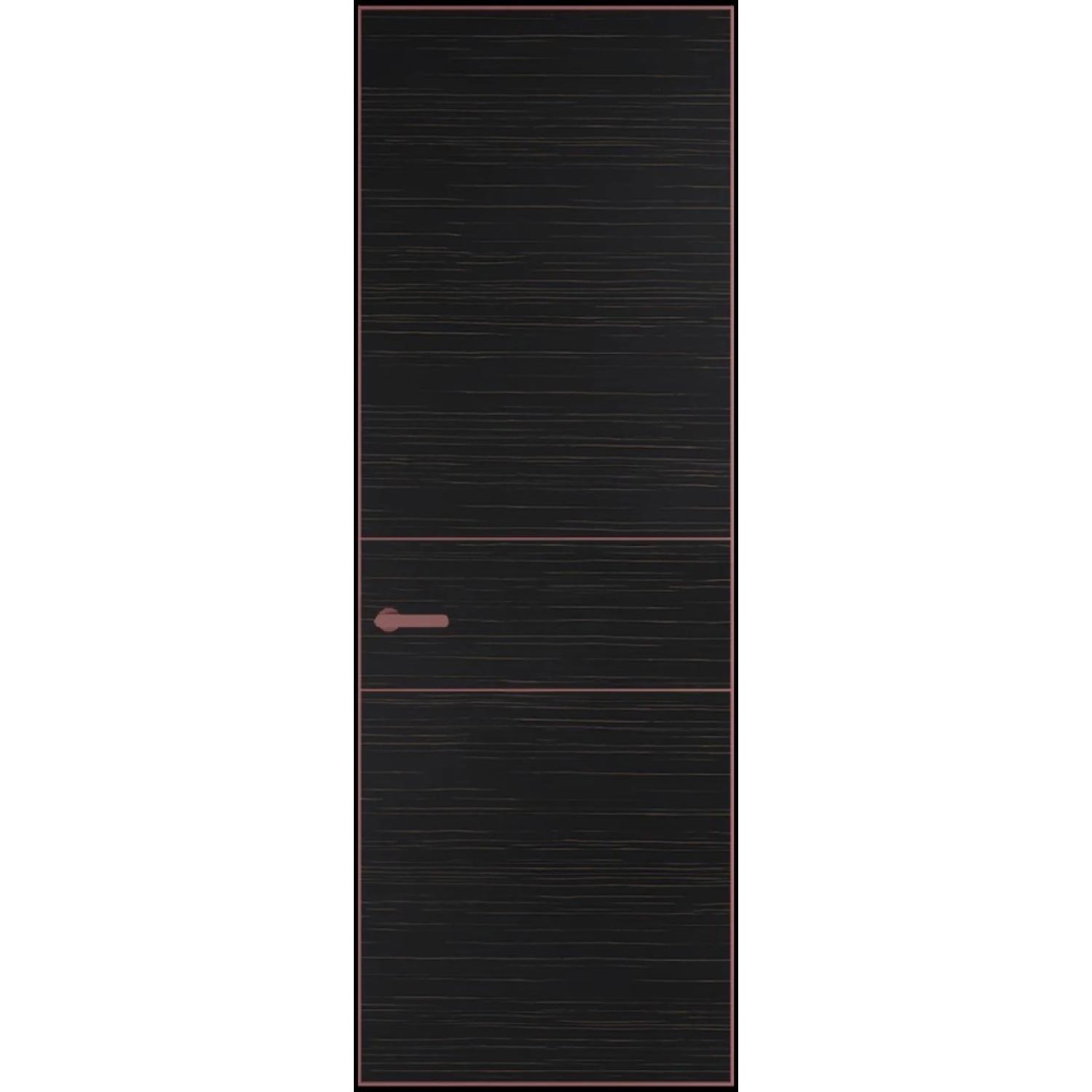 14VA натуральный шпон (Натуральный шпон ESPRESSO 1042S (г), Профиль Красный антрацит, Заказная)