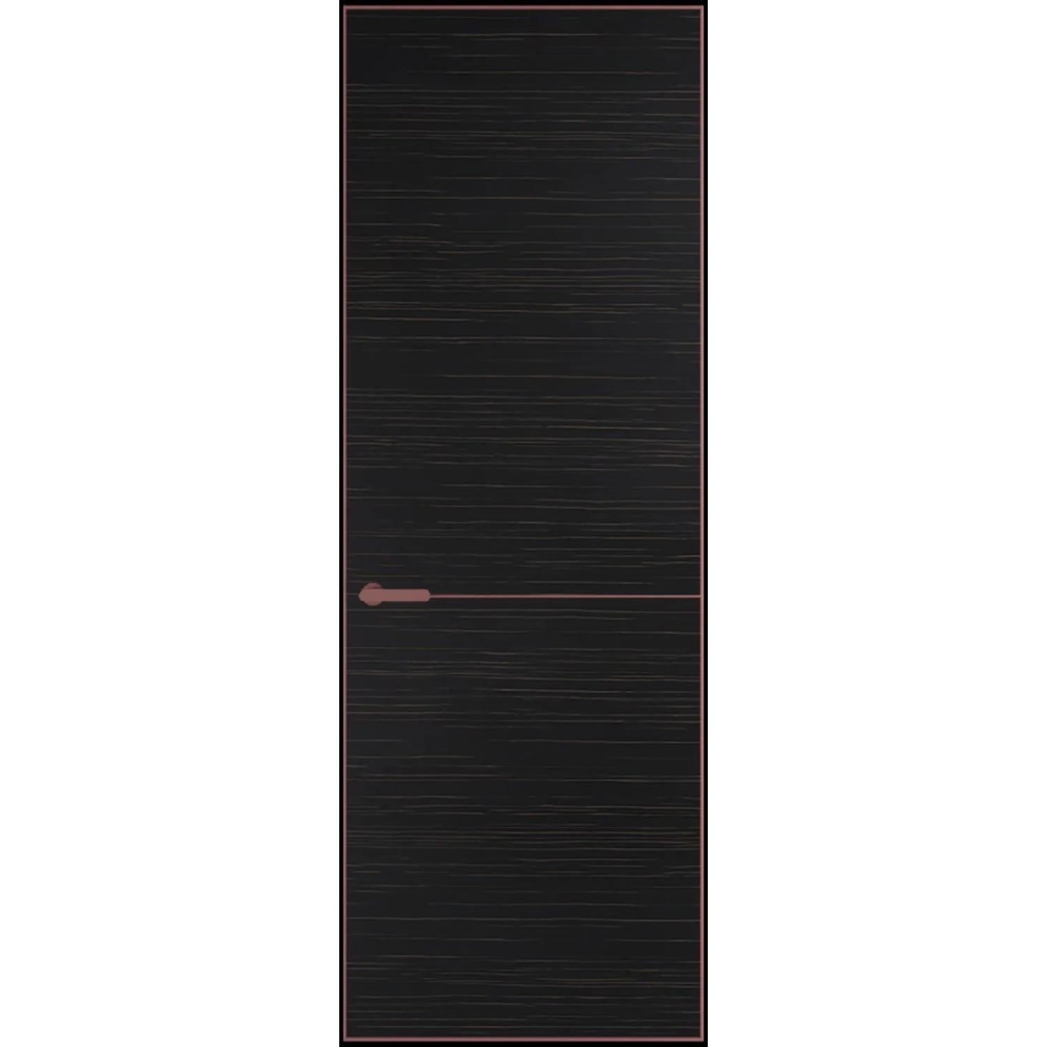 16VA натуральный шпон (Натуральный шпон ESPRESSO 1042S (г), Профиль Красный антрацит, Заказная)