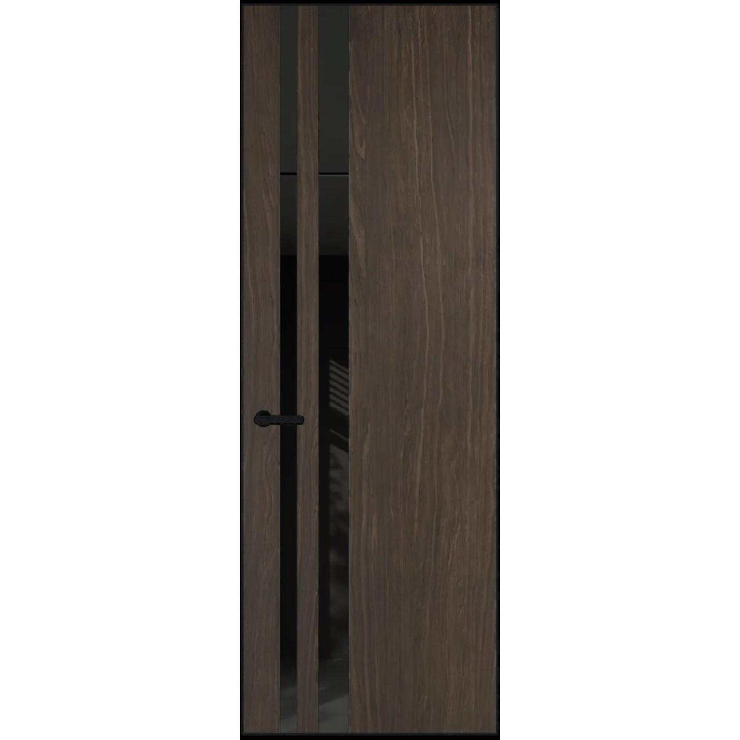 20VA натуральный шпон (Натуральный шпон ESPRESSO 1386M, Профиль Черный Муар, Заказная)