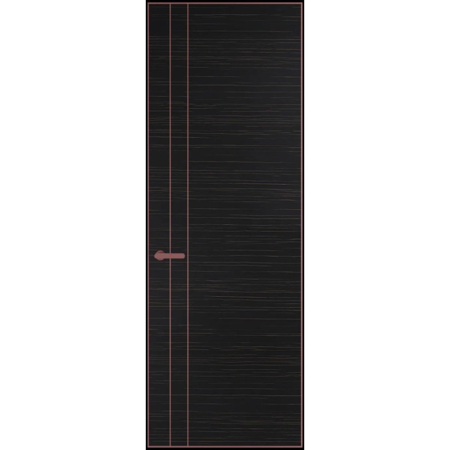 12VA натуральный шпон (Натуральный шпон ESPRESSO 1042S (г), Профиль Красный антрацит, Заказная)