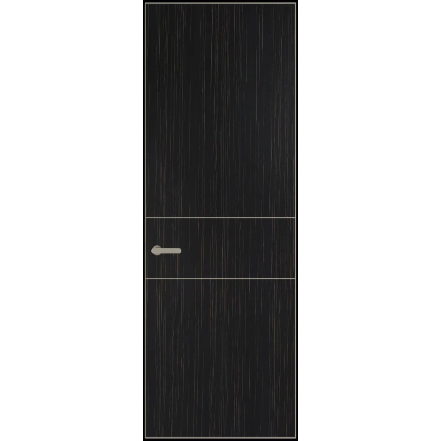 14VA натуральный шпон (Натуральный шпон ESPRESSO 1042S (в), Профиль Никель матовый, Заказная)