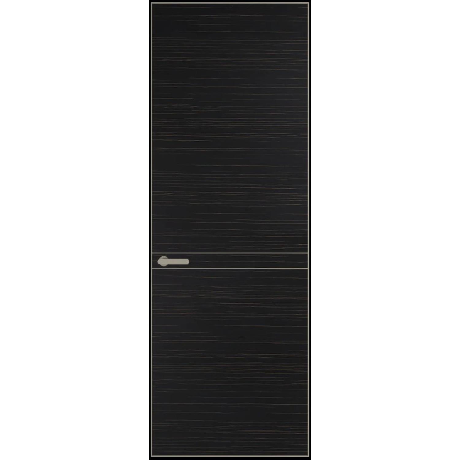 11VA натуральный шпон (Натуральный шпон ESPRESSO 1042S (г), Профиль Никель матовый, Заказная)