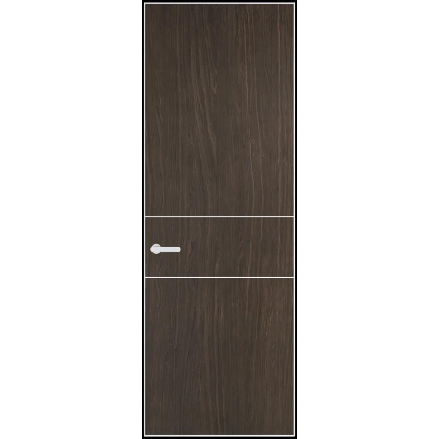 14VA натуральный шпон (Натуральный шпон ESPRESSO 1386M, Профиль Вайт, Заказная)